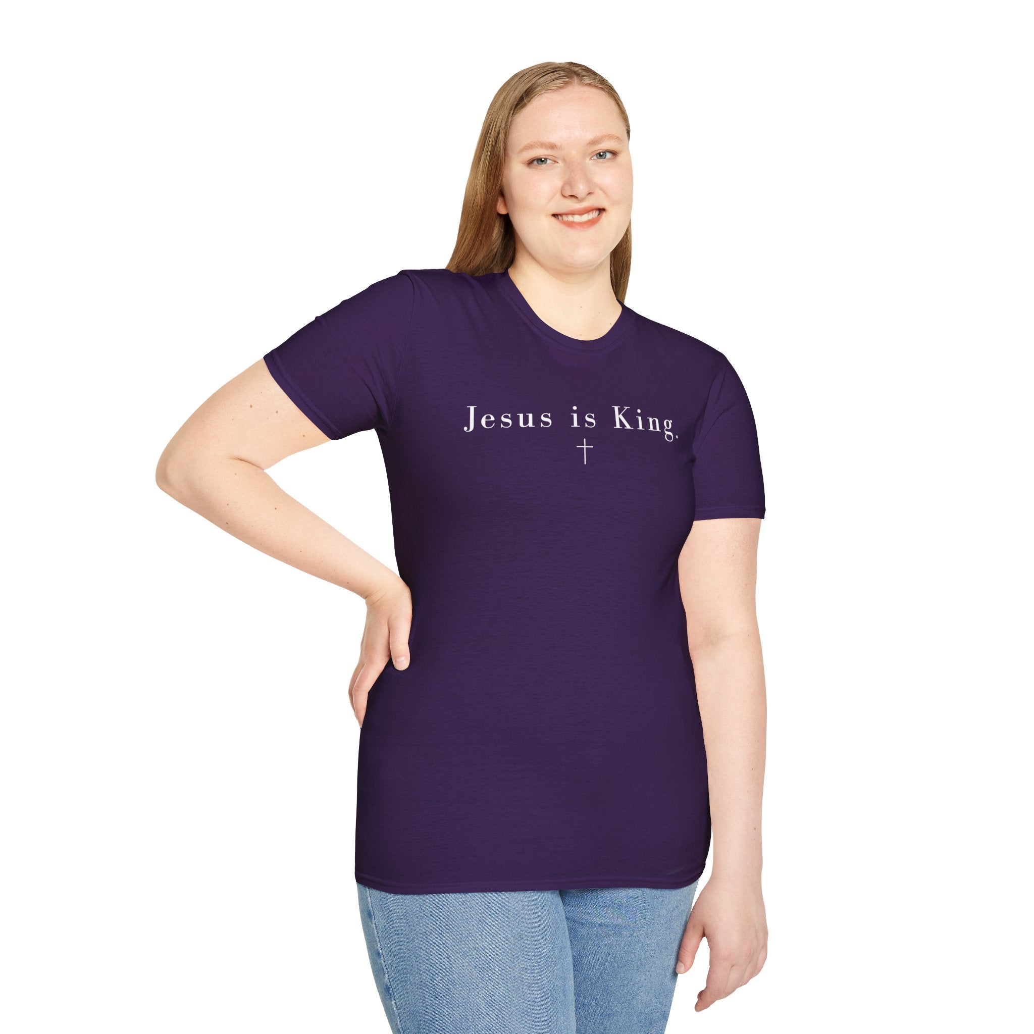 "Jesus is King" minimalist Christian T-shirt