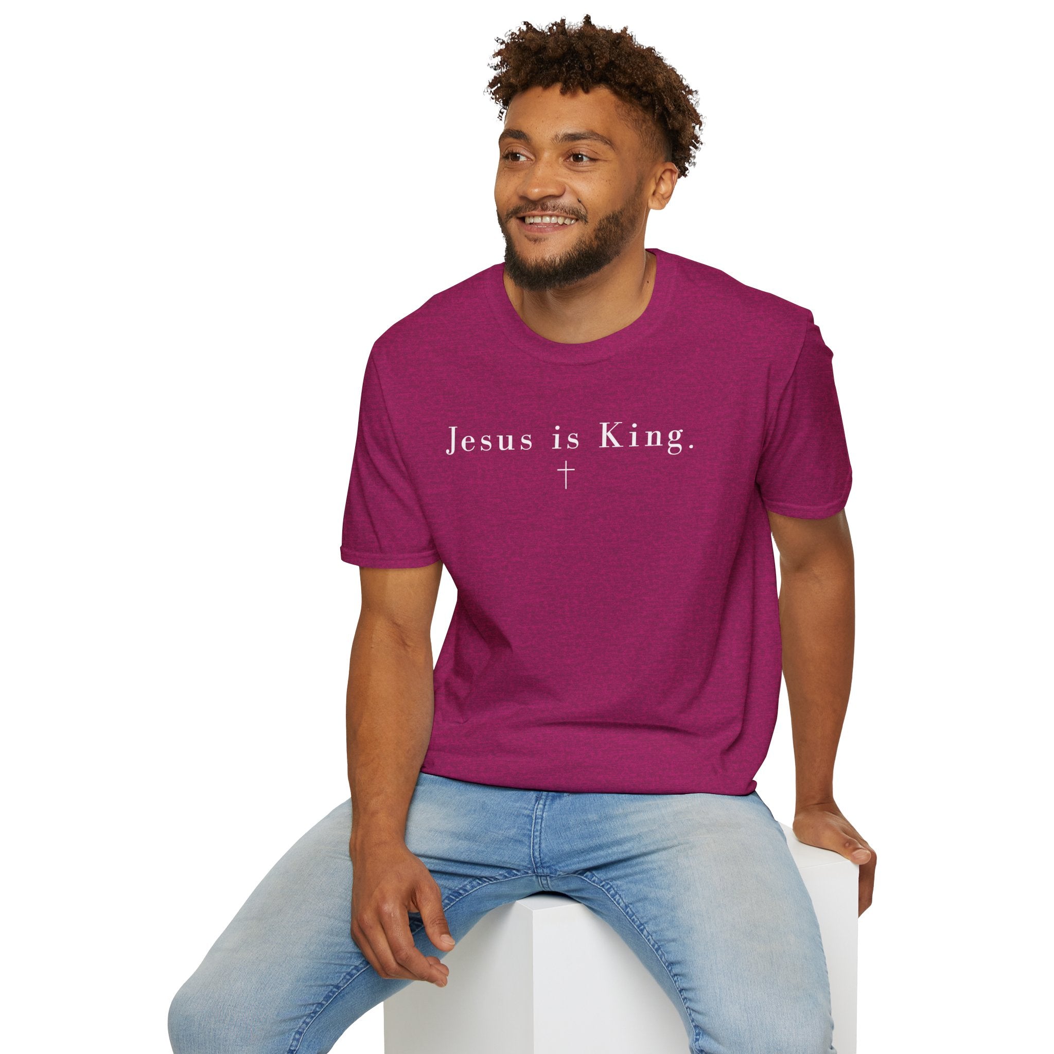 "Jesus is King" minimalist Christian T-shirt