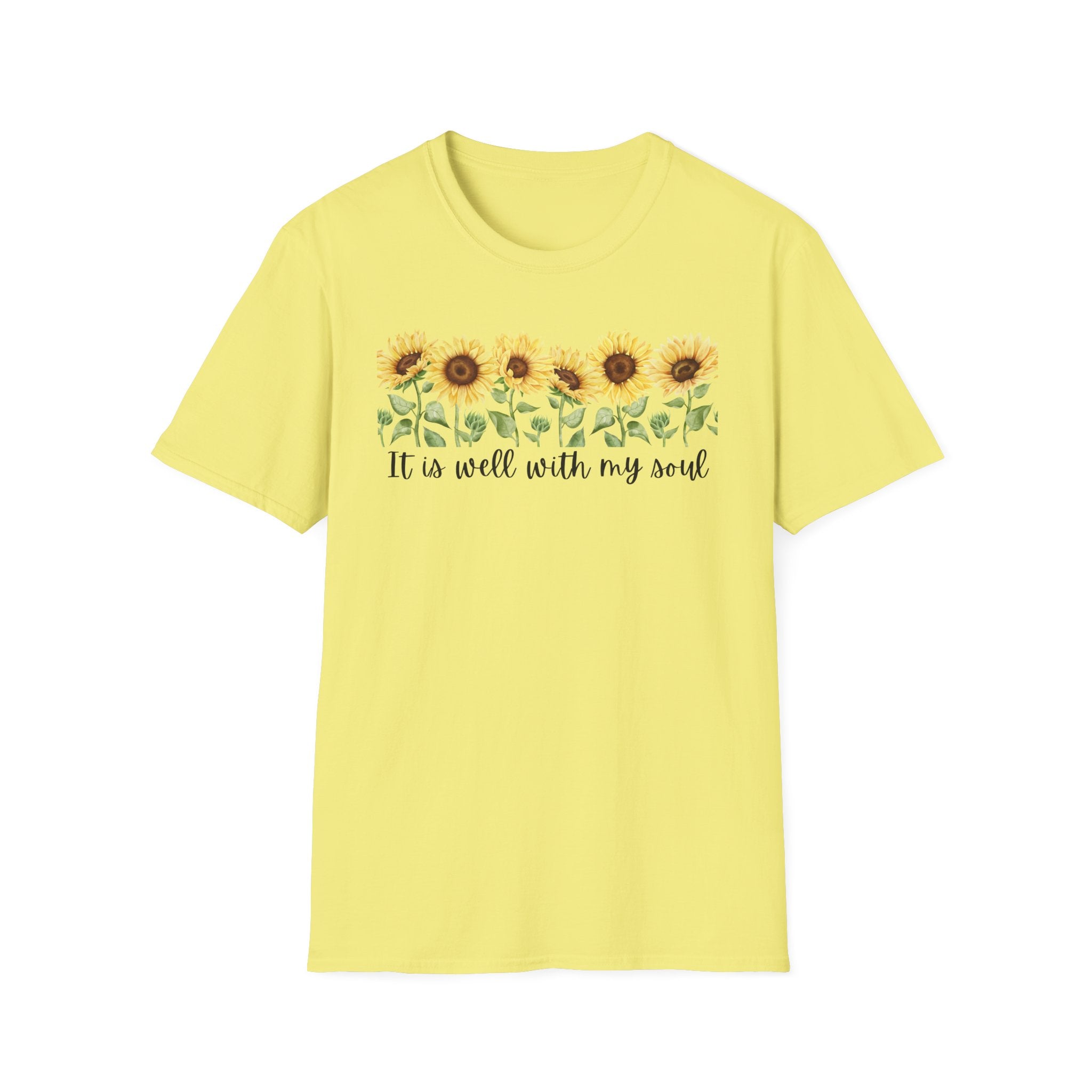 It Is Well with My Soul Sunflower Tshirt