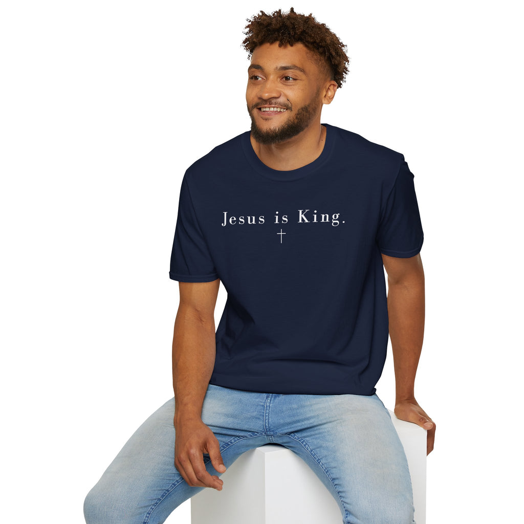 "Jesus is King" minimalist Christian T-shirt