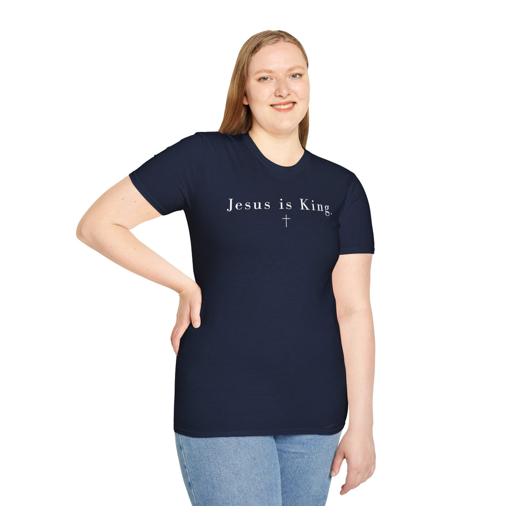 "Jesus is King" minimalist Christian T-shirt