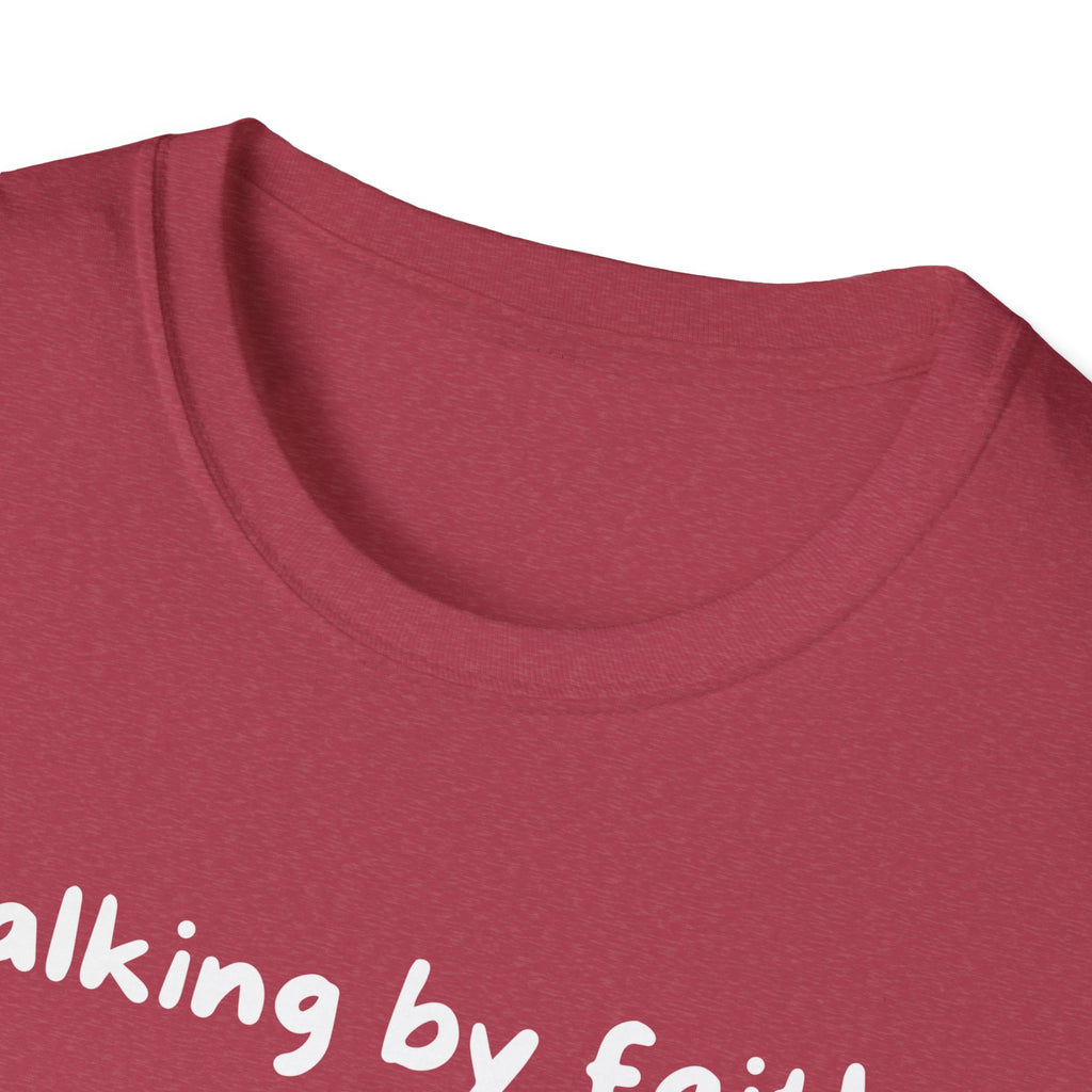 Walking By Faith, Tripping Constantly Funny Christian T-shirt