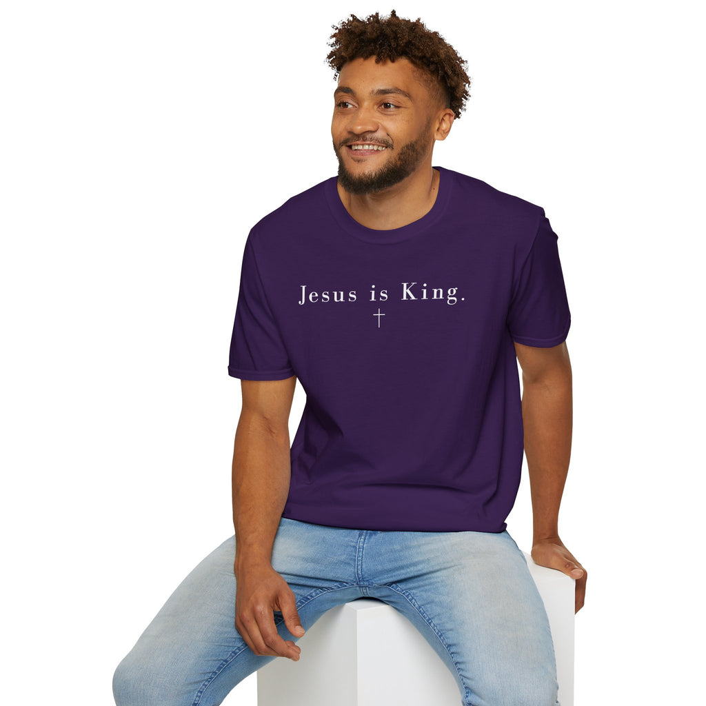 "Jesus is King" minimalist Christian T-shirt