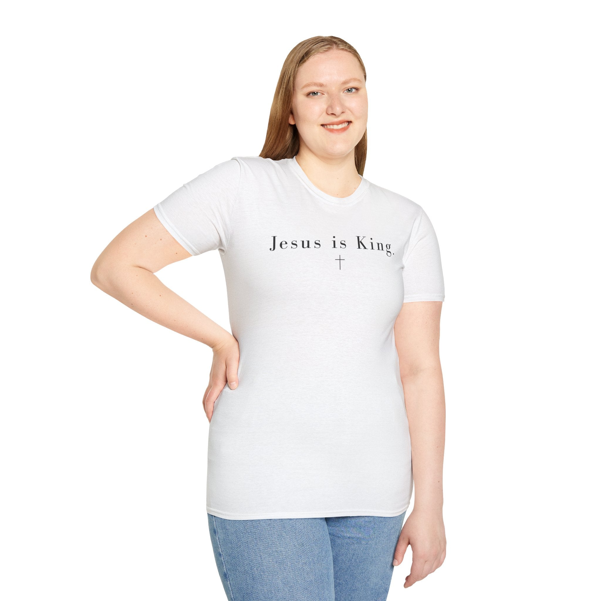 "Jesus is King" minimalist Christian T-shirt