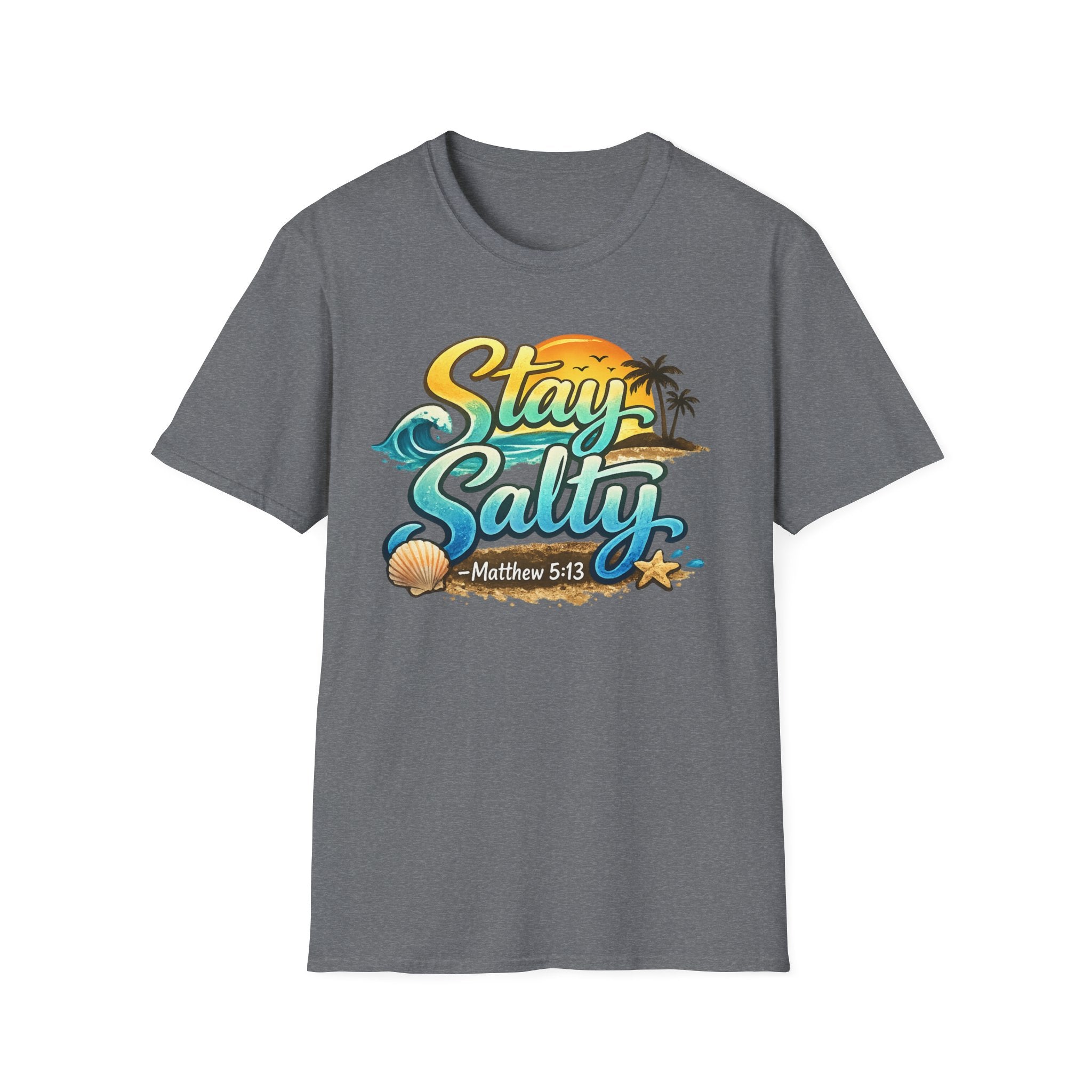 “Stay Salty” Beach Graphic T-Shirt – Matthew 5:13