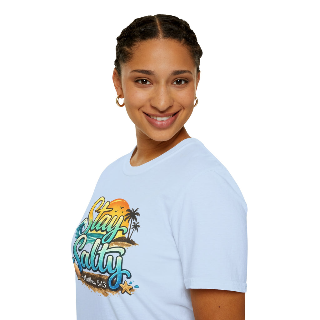 “Stay Salty” Beach Graphic T-Shirt – Matthew 5:13