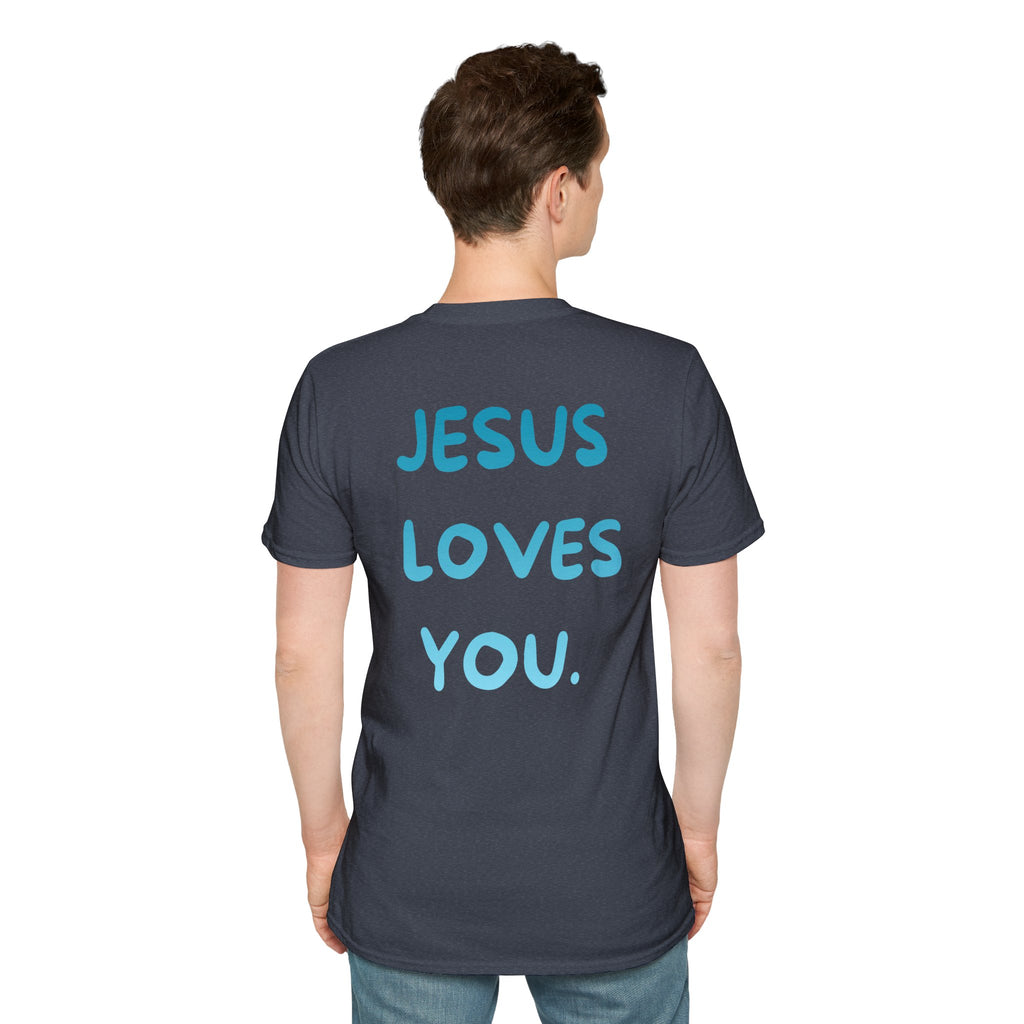 JESUS LOVES YOU Graphic Tee (Blue)