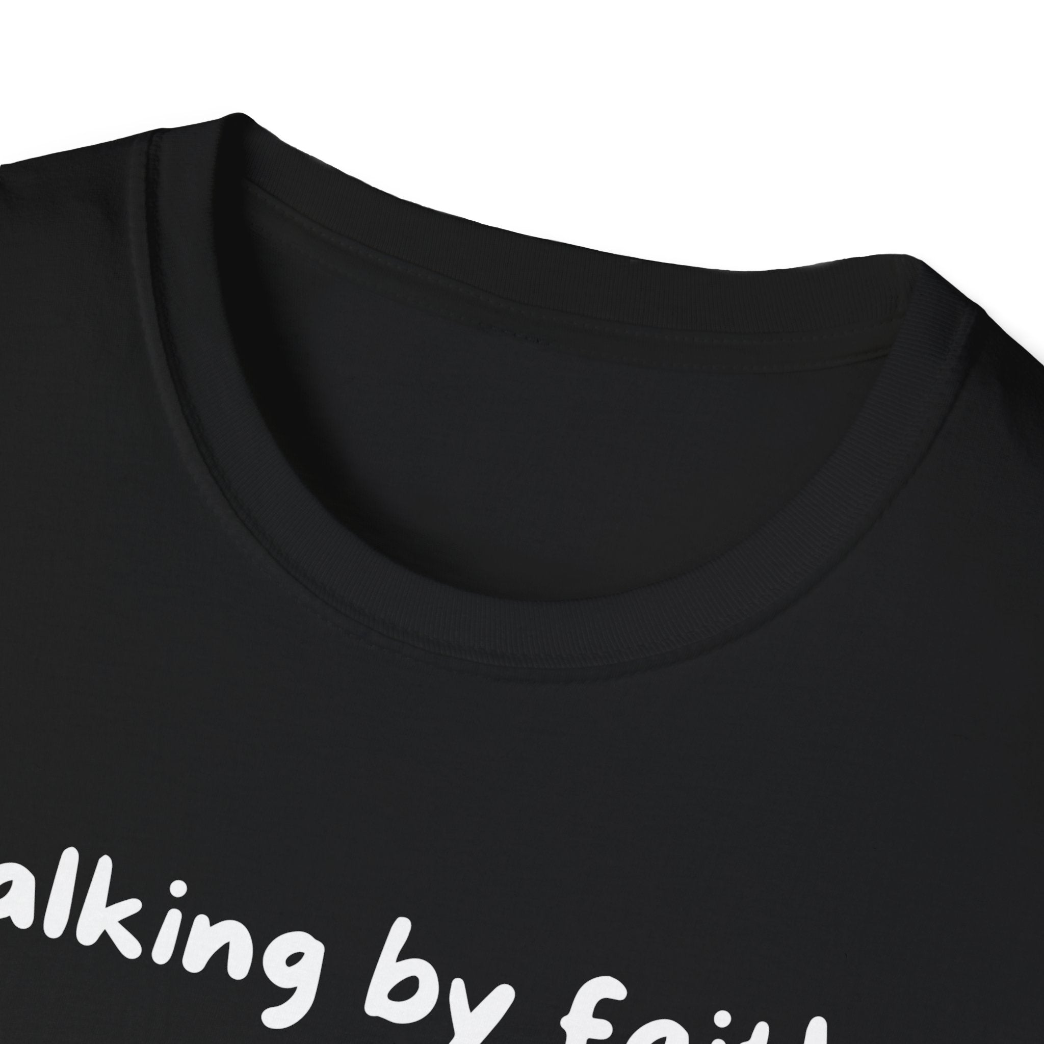 Walking By Faith, Tripping Constantly Funny Christian T-shirt