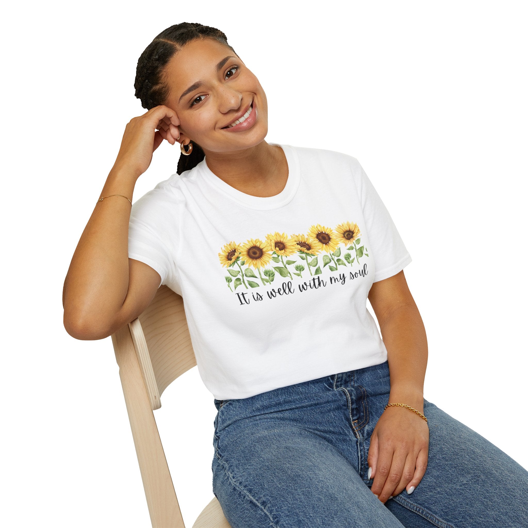 It Is Well with My Soul Sunflower Tshirt