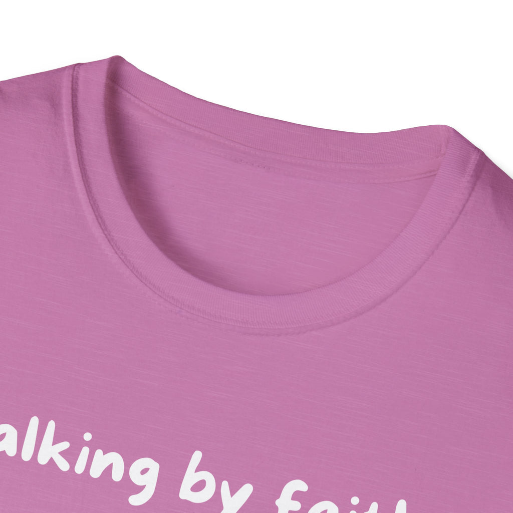 Walking By Faith, Tripping Constantly Funny Christian T-shirt
