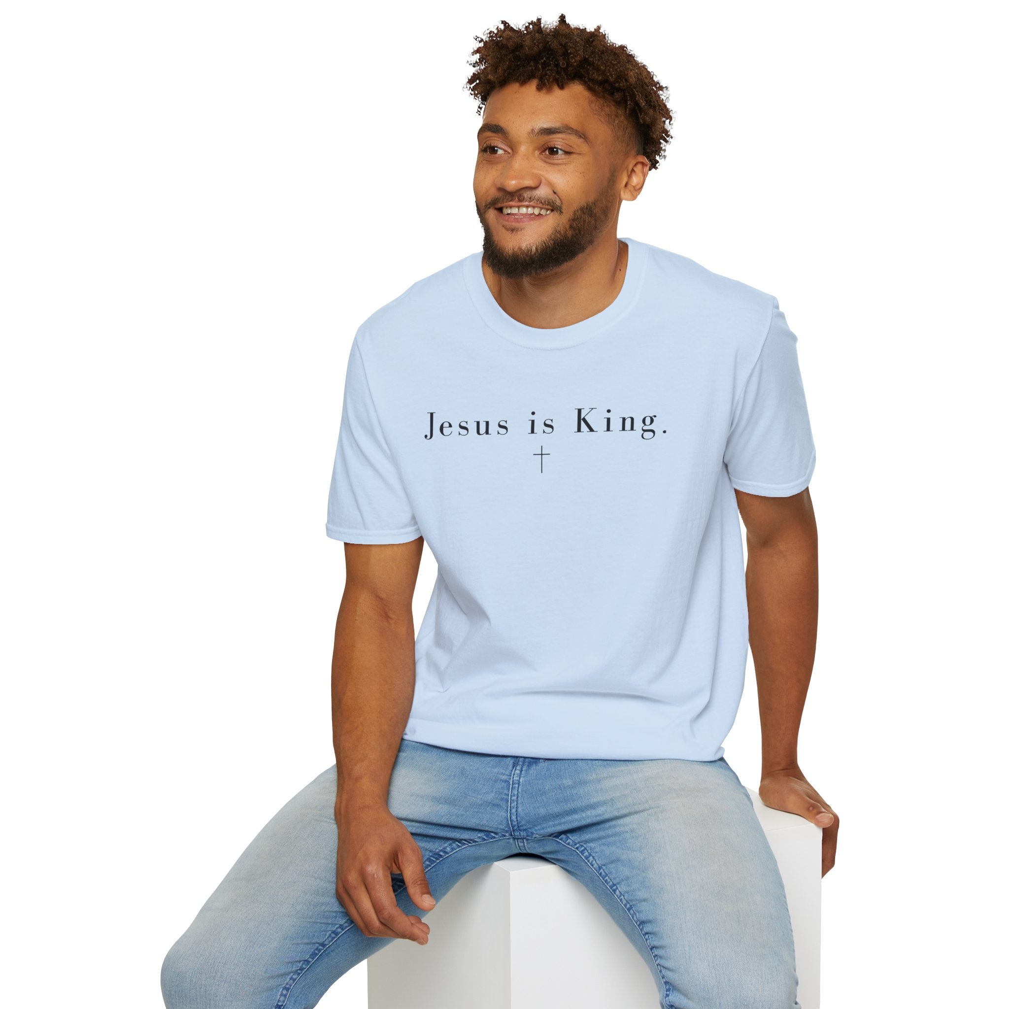 "Jesus is King" minimalist Christian T-shirt