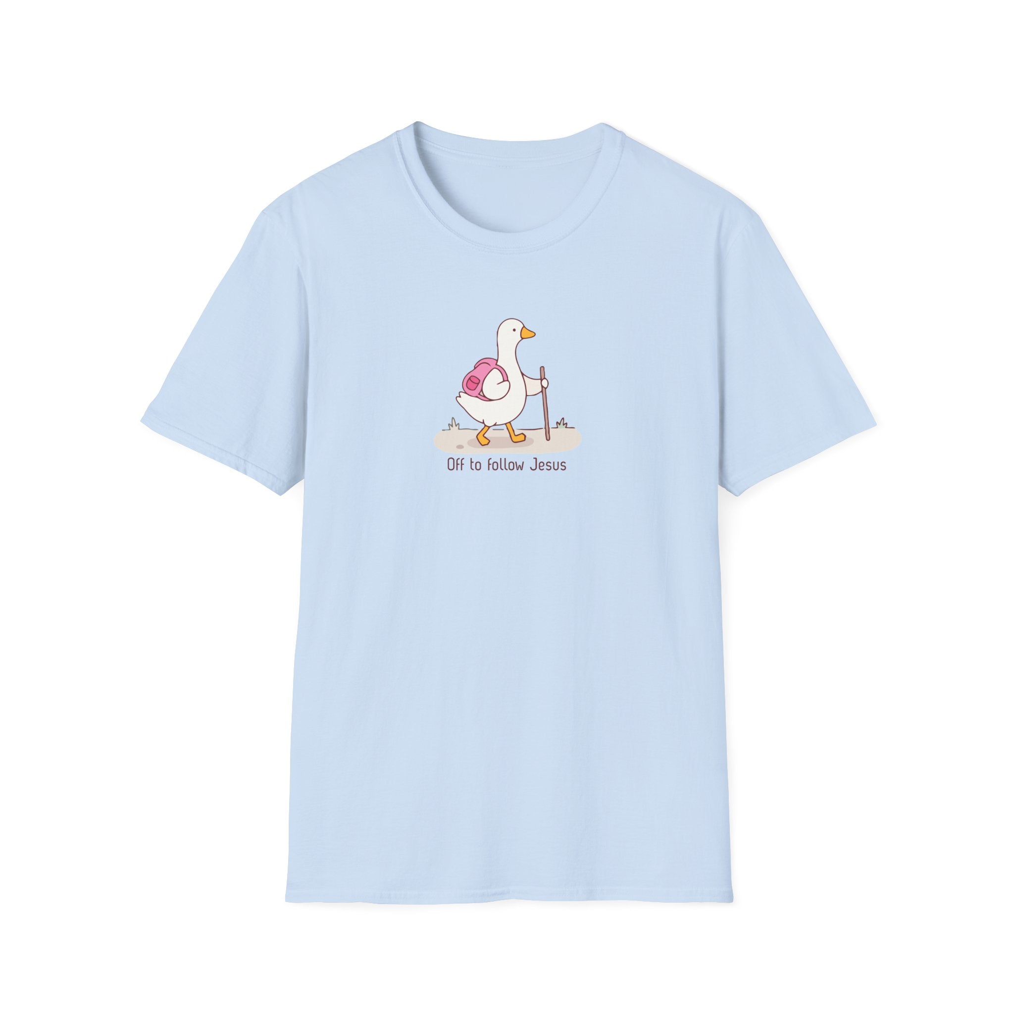 Off To Follow Jesus Silly Goose Tee