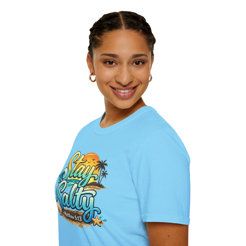 “Stay Salty” Beach Graphic T-Shirt – Matthew 5:13