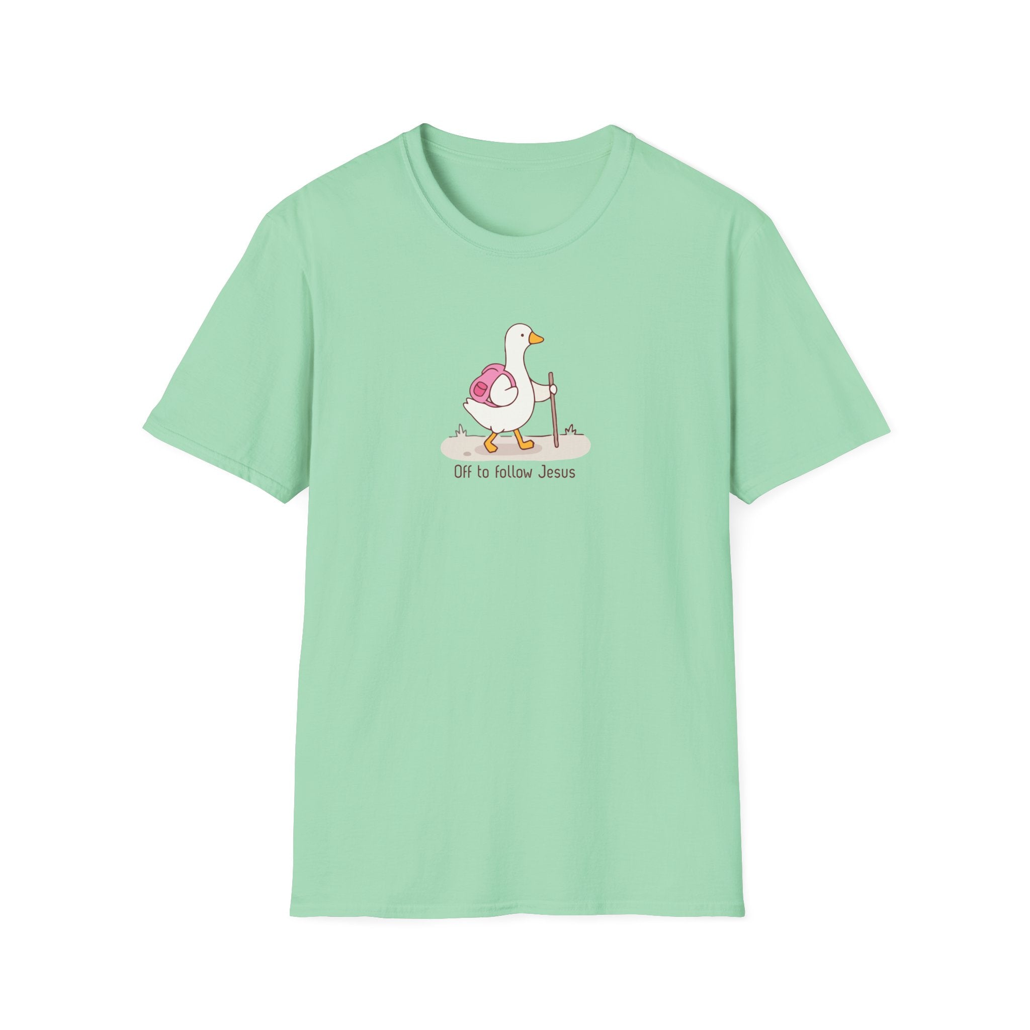 Off To Follow Jesus Silly Goose Tee
