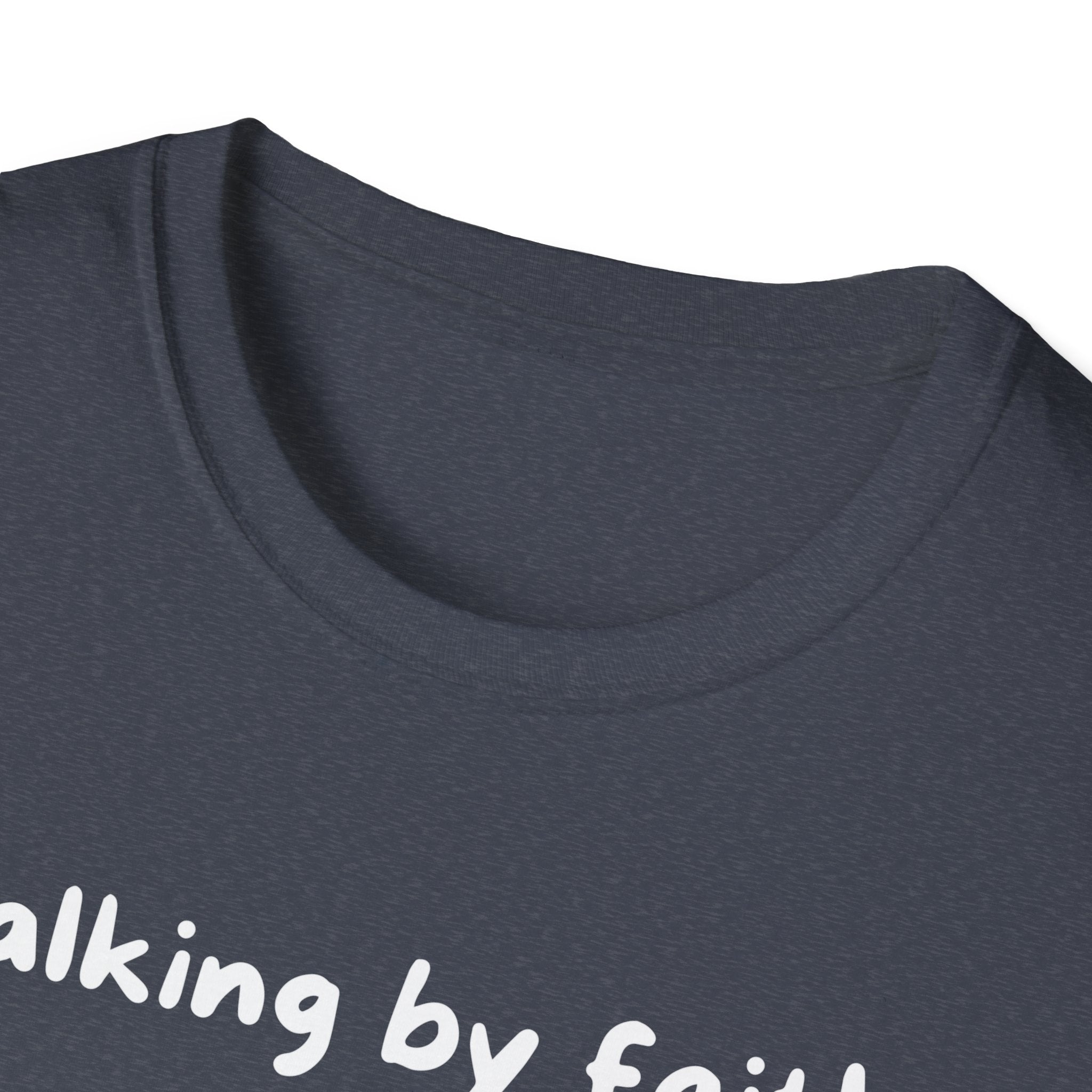 Walking By Faith, Tripping Constantly Funny Christian T-shirt