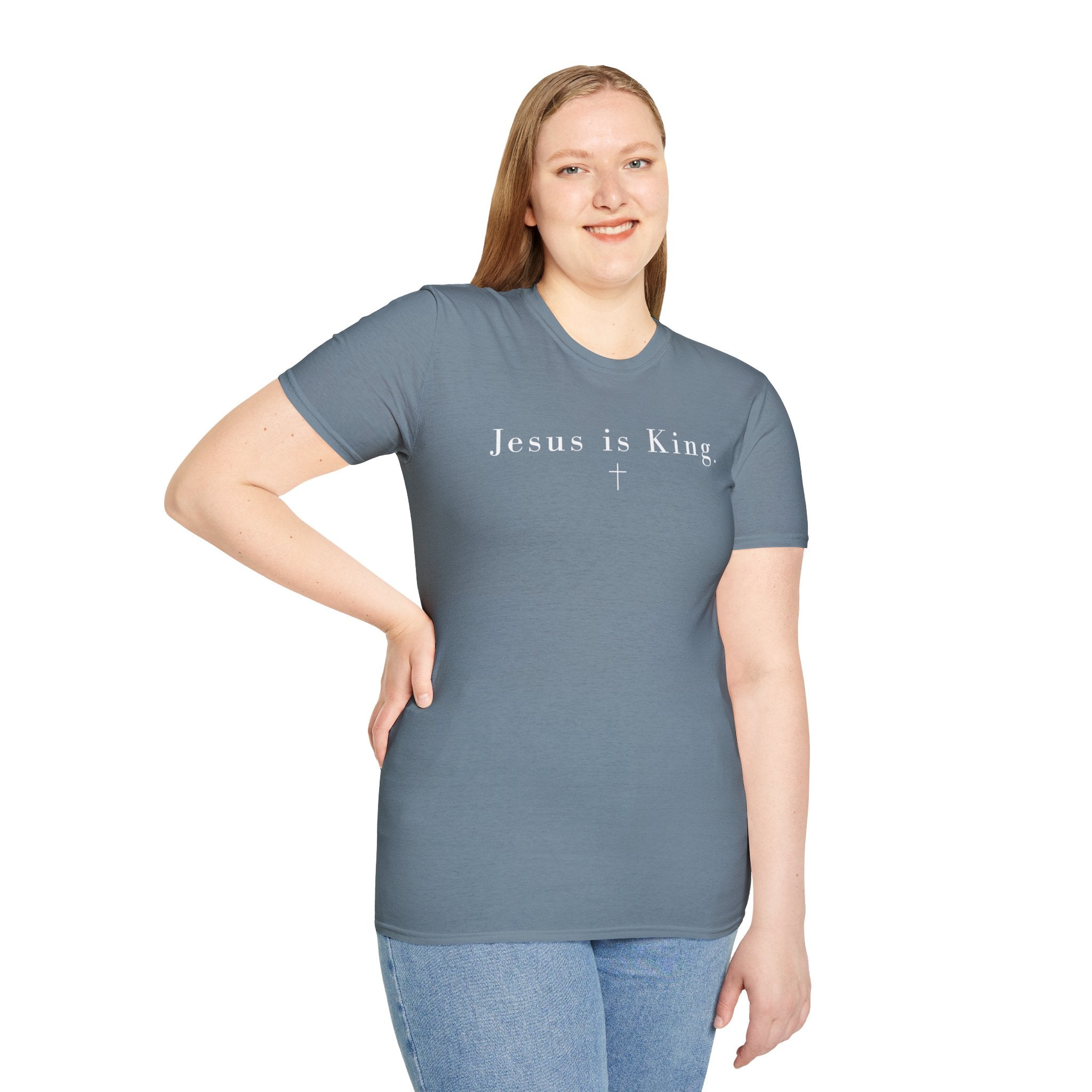 "Jesus is King" minimalist Christian T-shirt