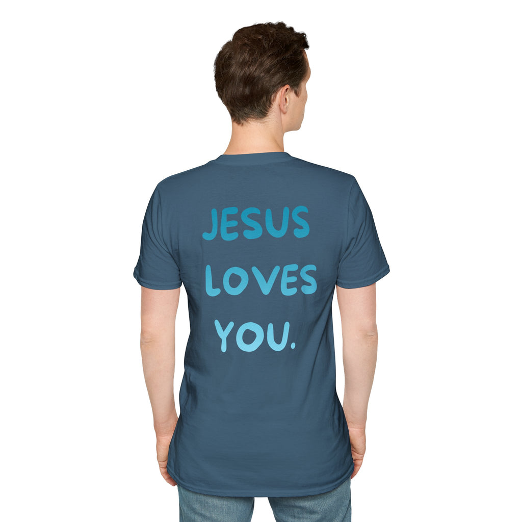 JESUS LOVES YOU Graphic Tee (Blue)