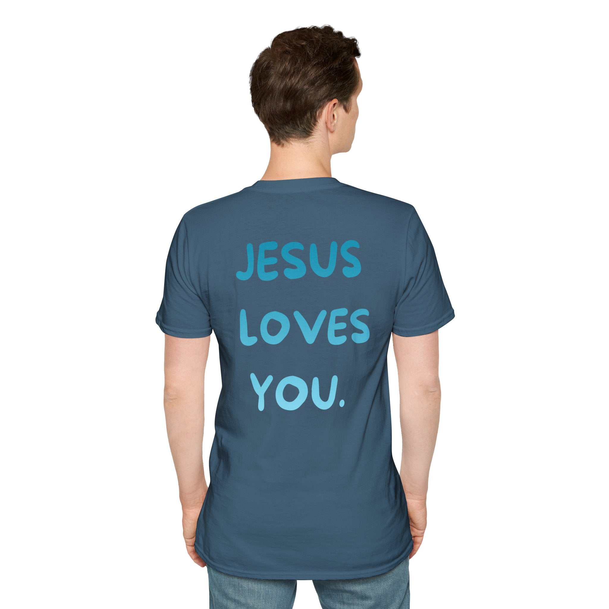 JESUS LOVES YOU Graphic Tee (Blue)