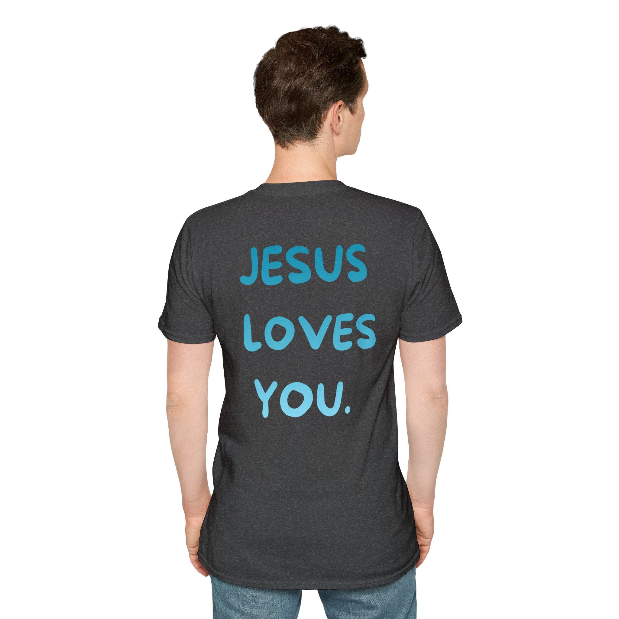 JESUS LOVES YOU Graphic Tee (Blue)