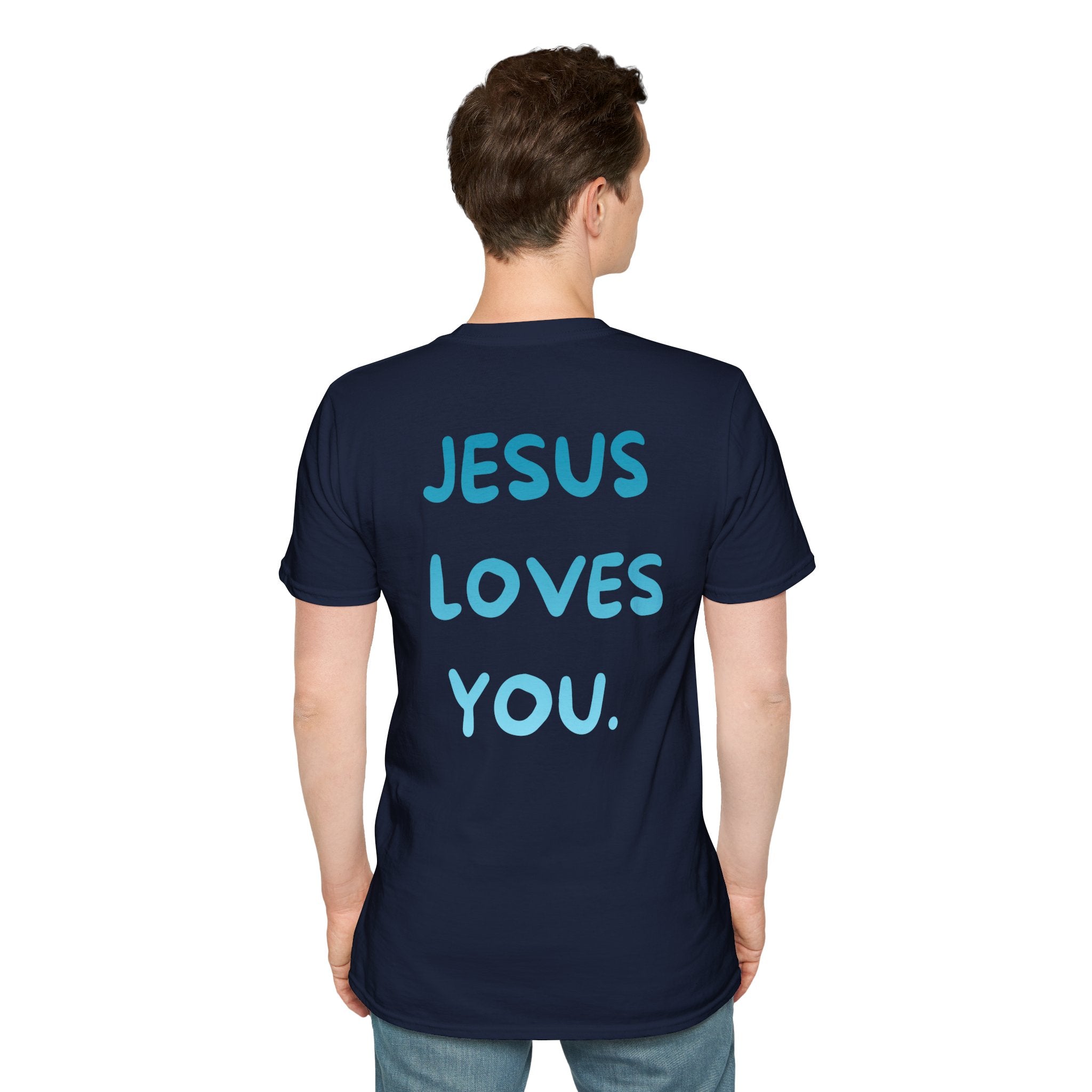 JESUS LOVES YOU Graphic Tee (Blue)