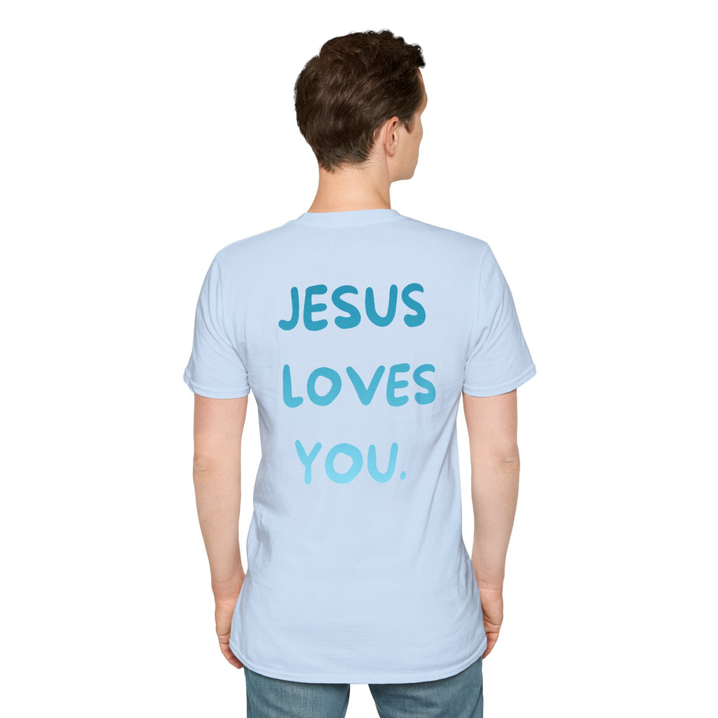 JESUS LOVES YOU Graphic Tee (Blue)