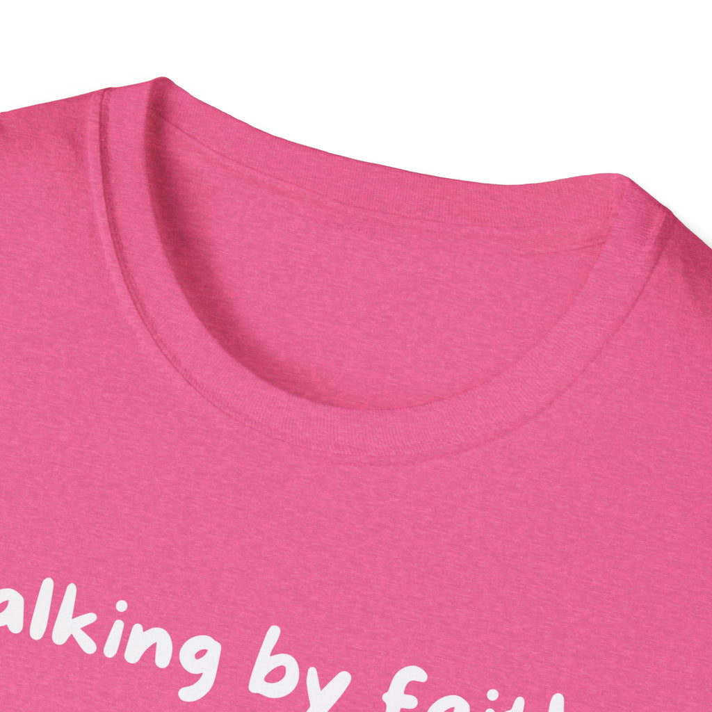 Walking By Faith, Tripping Constantly Funny Christian T-shirt