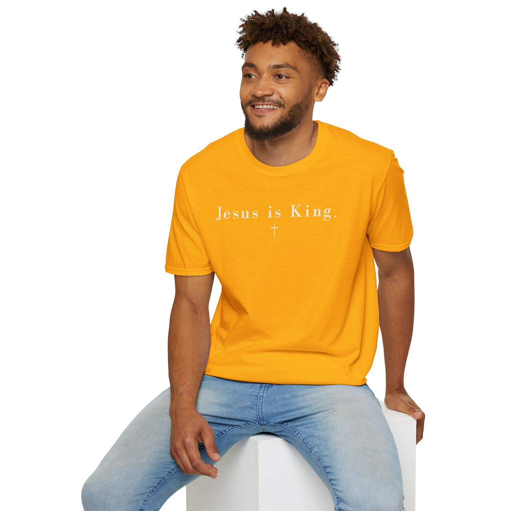 "Jesus is King" minimalist Christian T-shirt