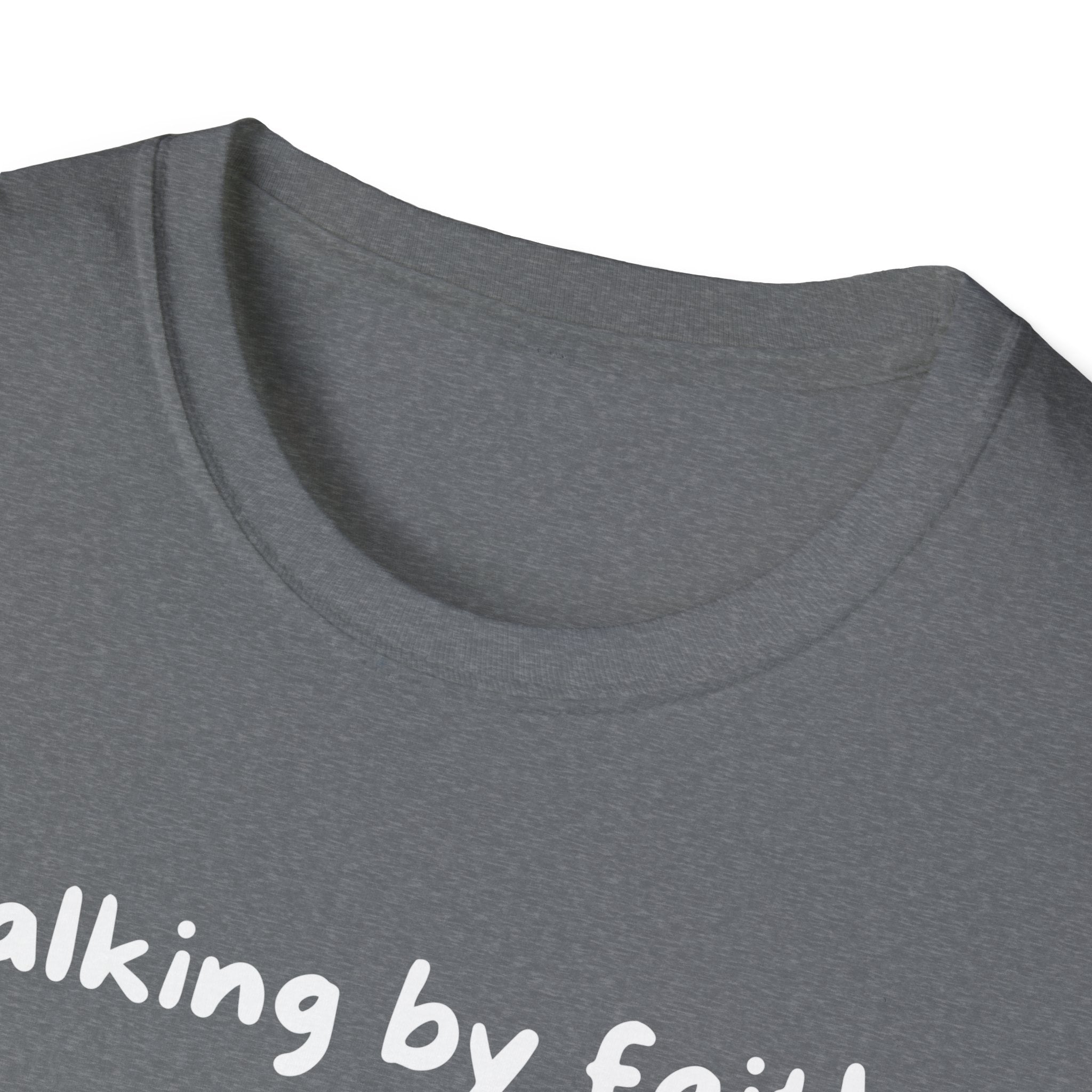 Walking By Faith, Tripping Constantly Funny Christian T-shirt