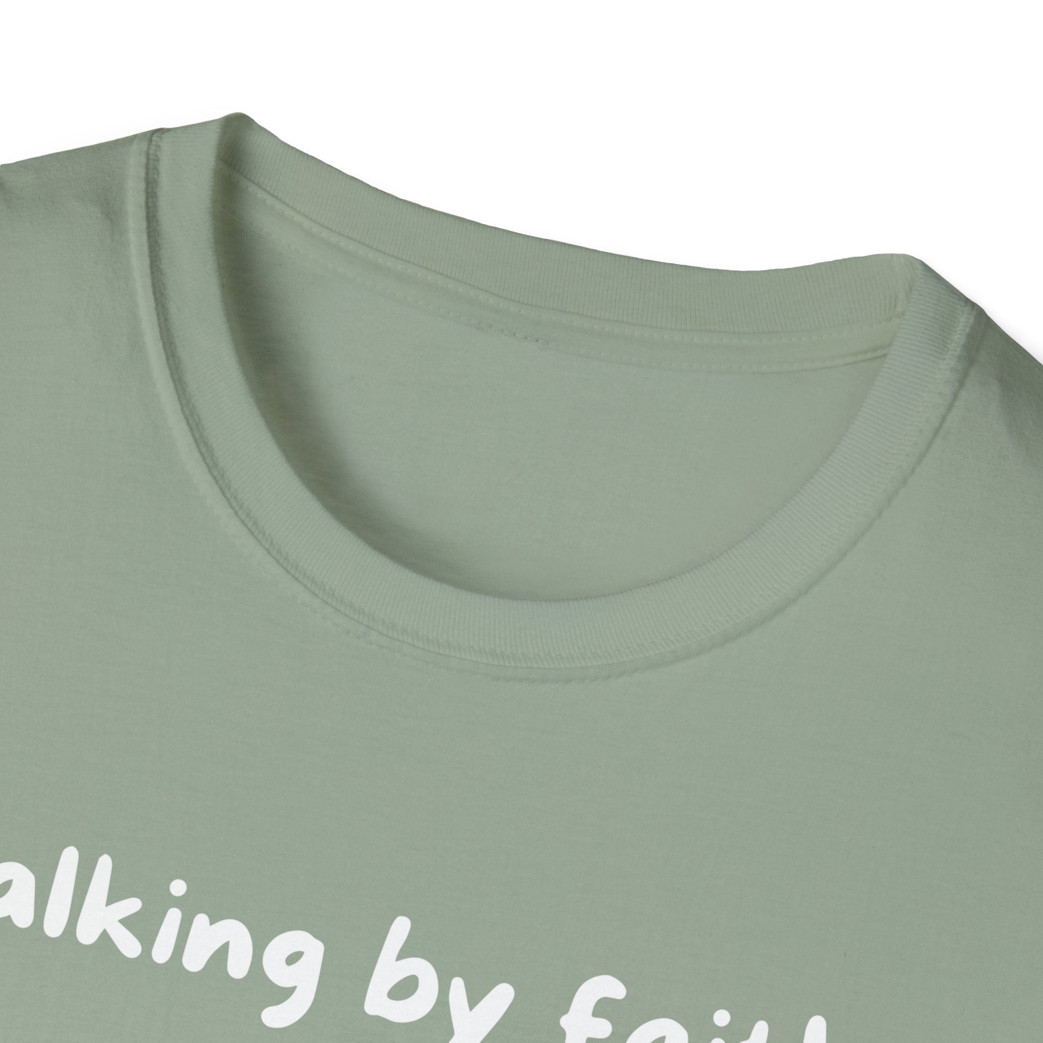 Walking By Faith, Tripping Constantly Funny Christian T-shirt