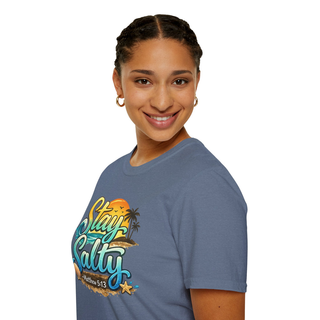 “Stay Salty” Beach Graphic T-Shirt – Matthew 5:13