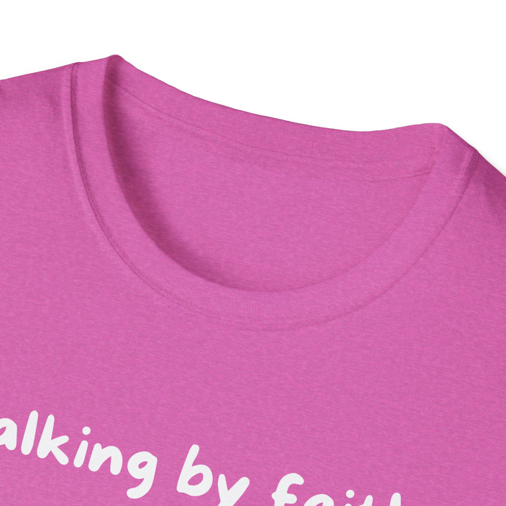 Walking By Faith, Tripping Constantly Funny Christian T-shirt