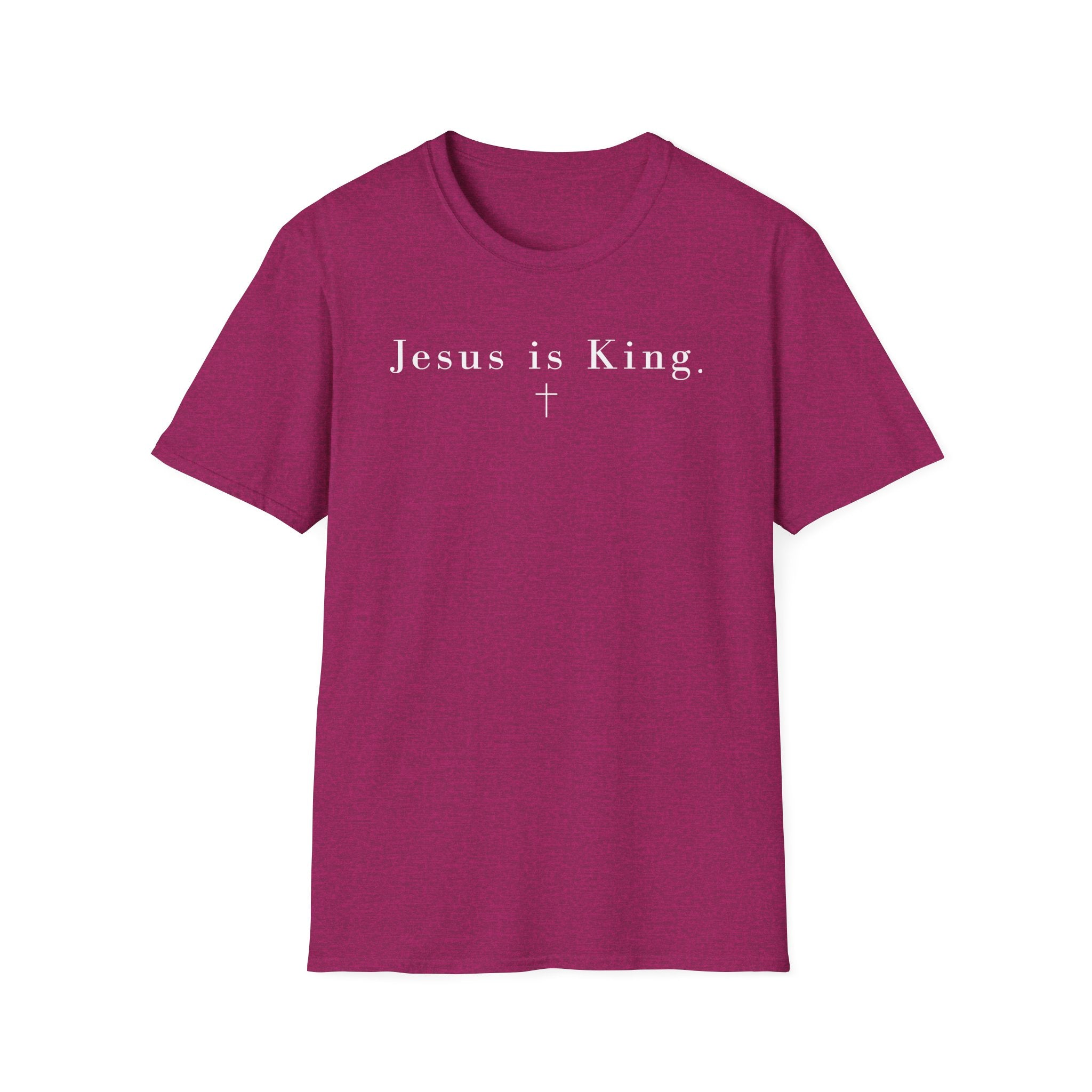 "Jesus is King" minimalist Christian T-shirt