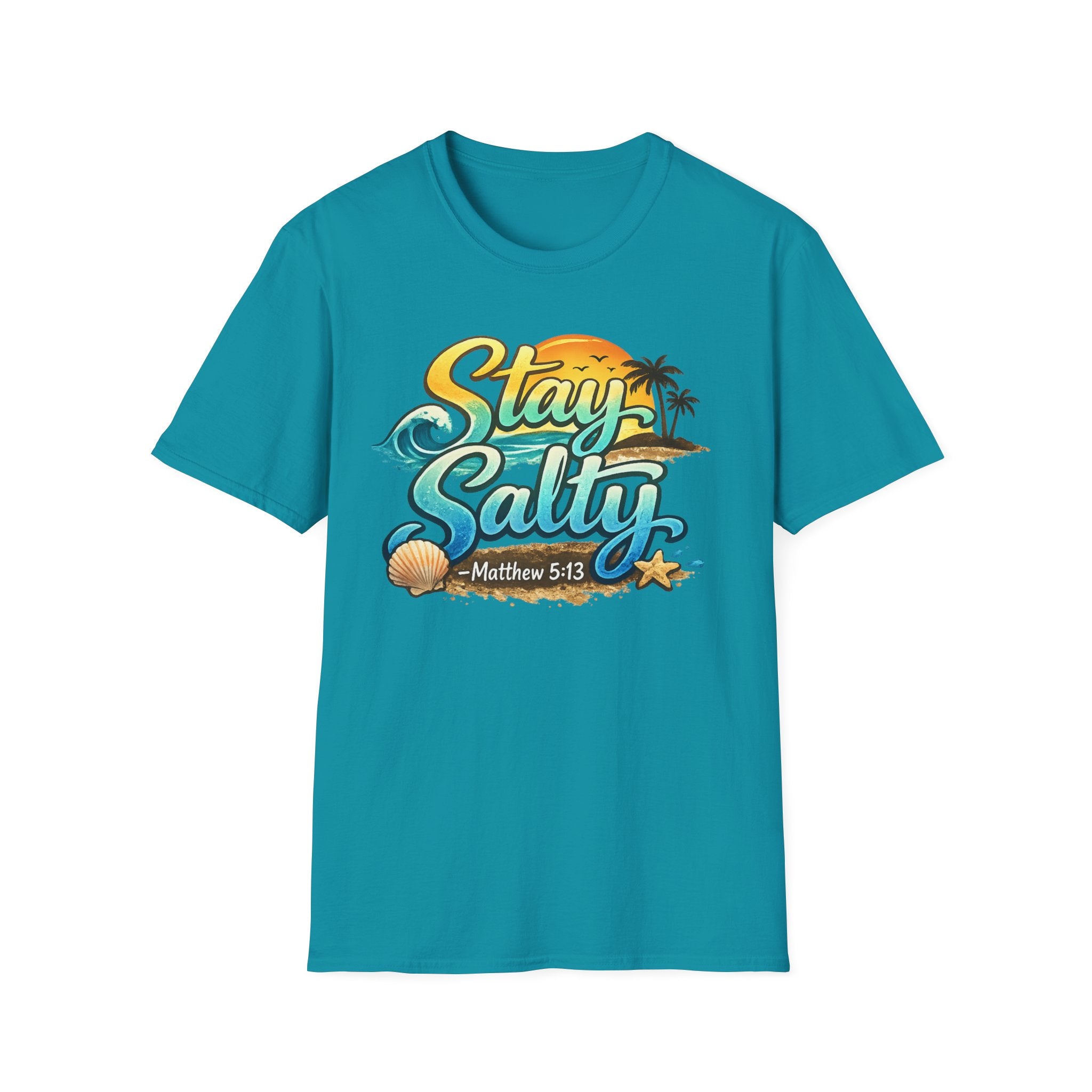 “Stay Salty” Beach Graphic T-Shirt – Matthew 5:13