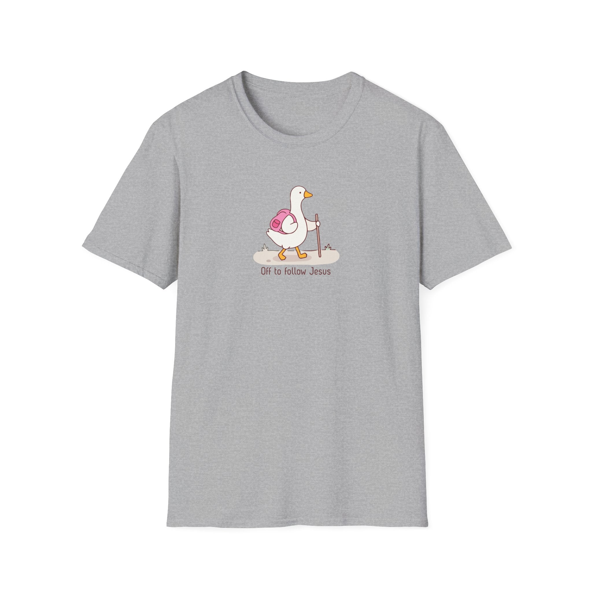 Off To Follow Jesus Silly Goose Tee