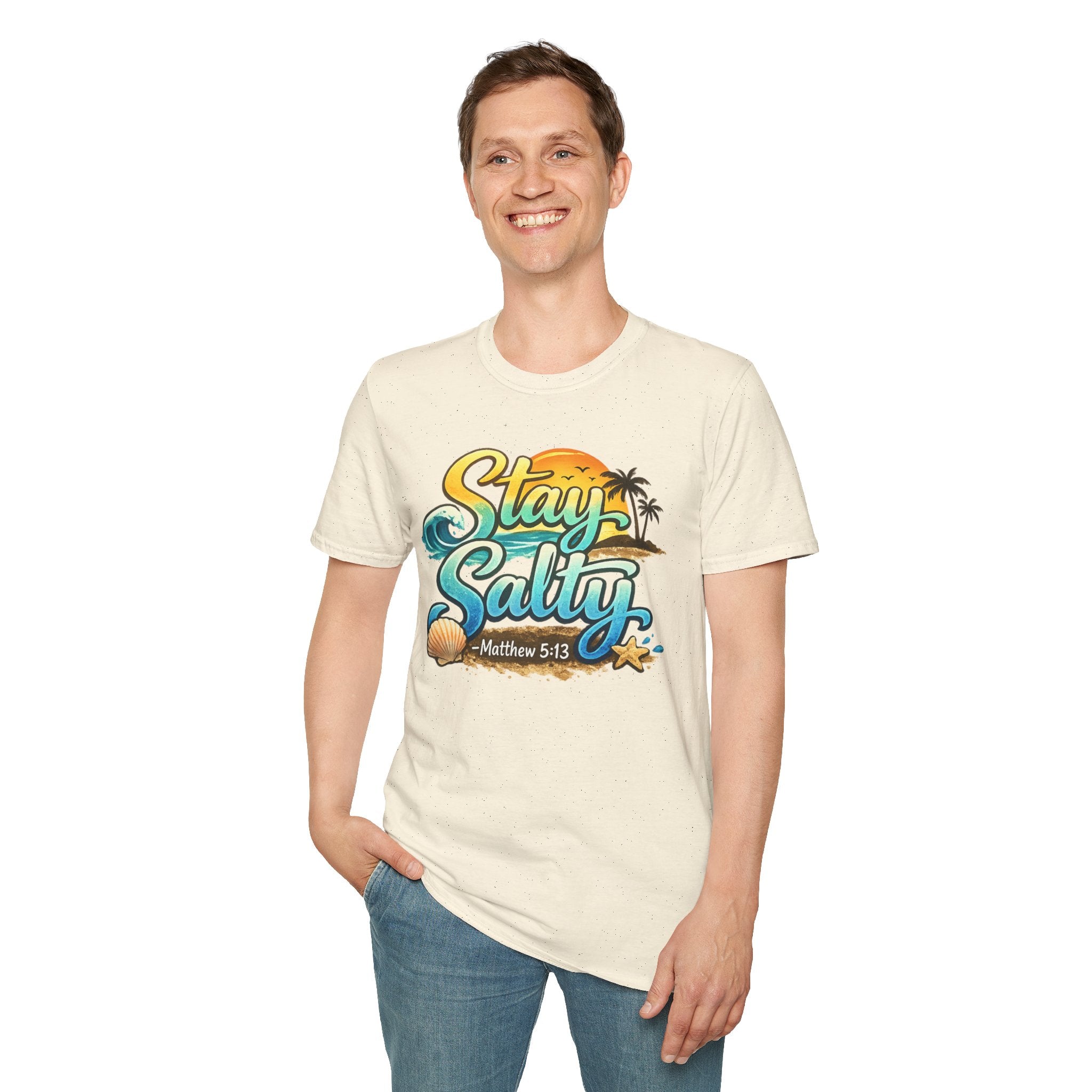 “Stay Salty” Beach Graphic T-Shirt – Matthew 5:13