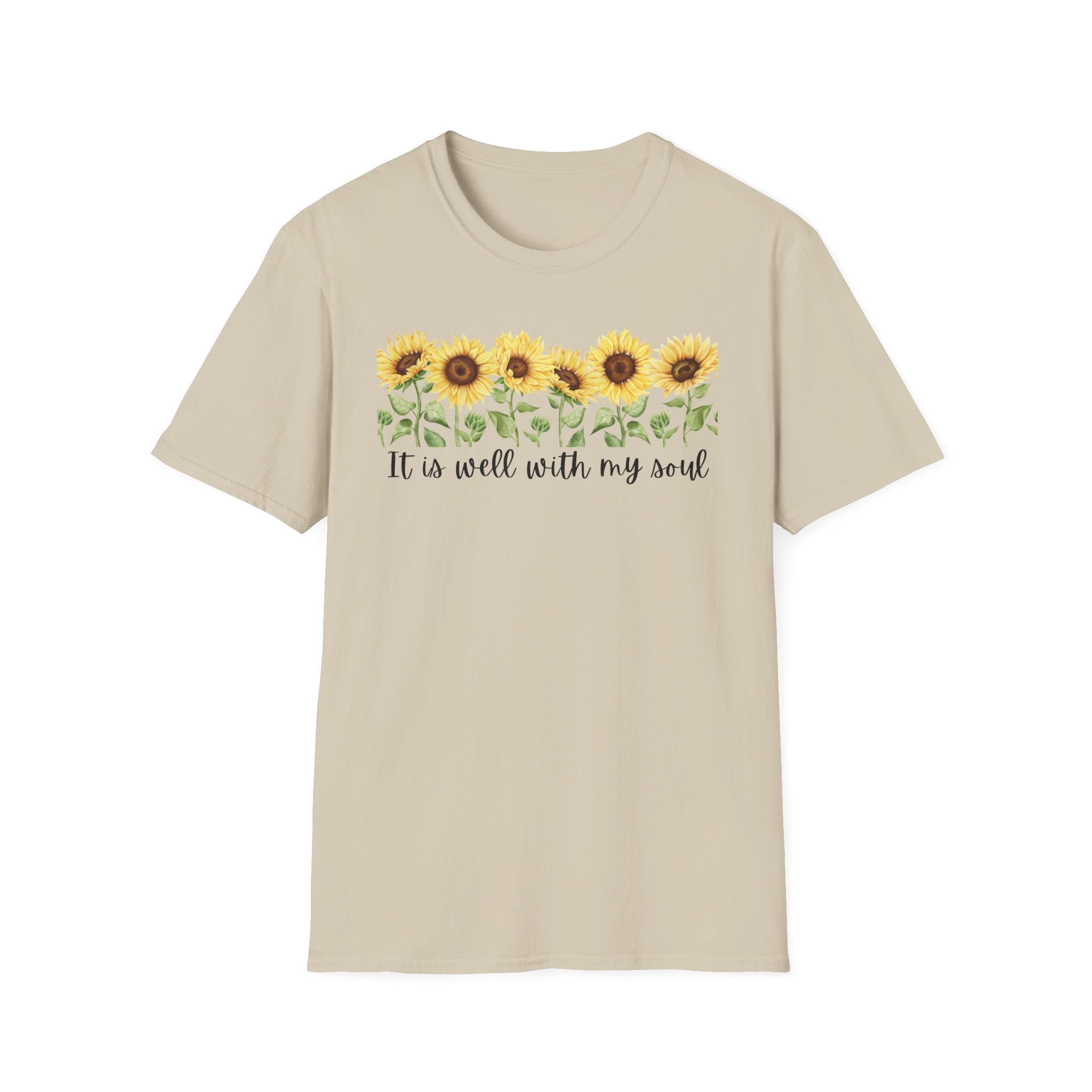 It Is Well with My Soul Sunflower Tshirt
