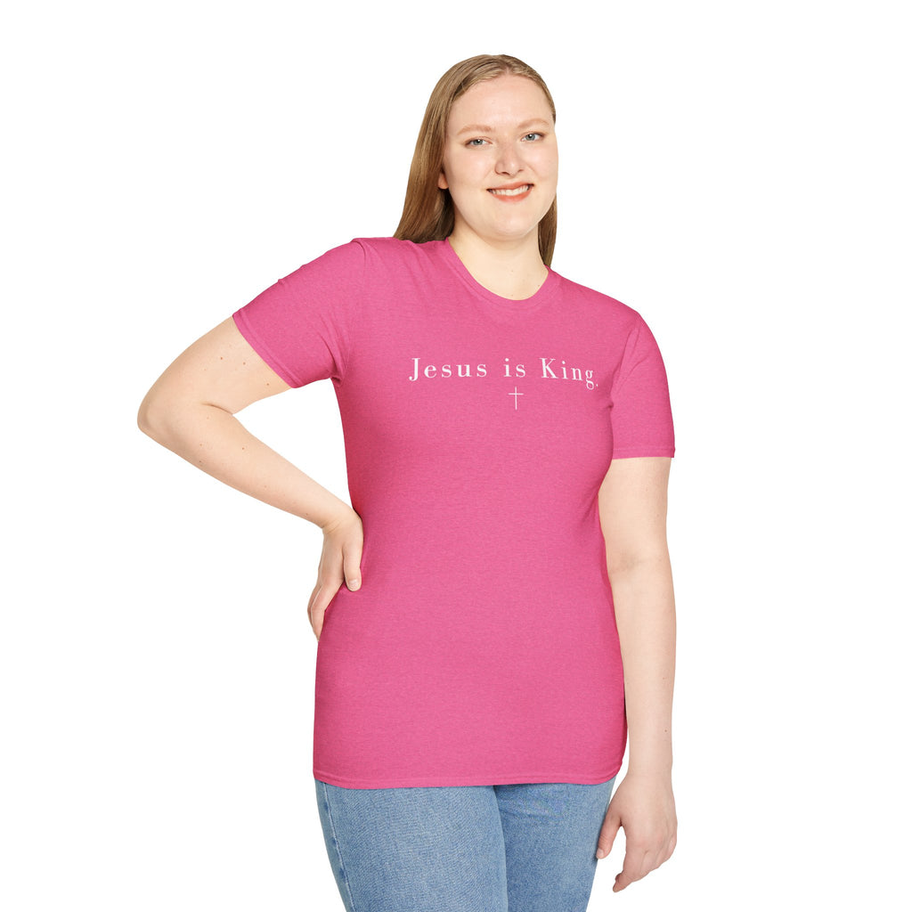 "Jesus is King" minimalist Christian T-shirt