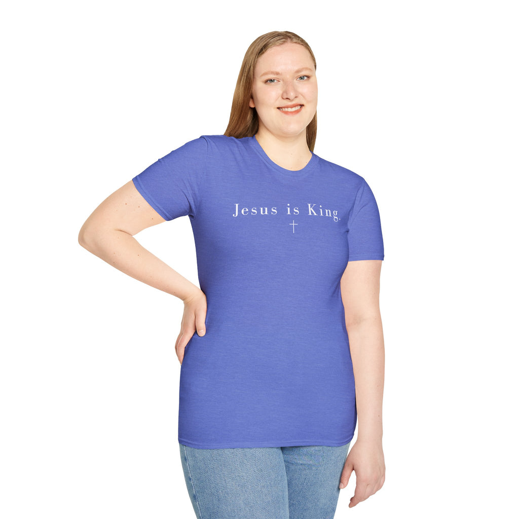 "Jesus is King" minimalist Christian T-shirt