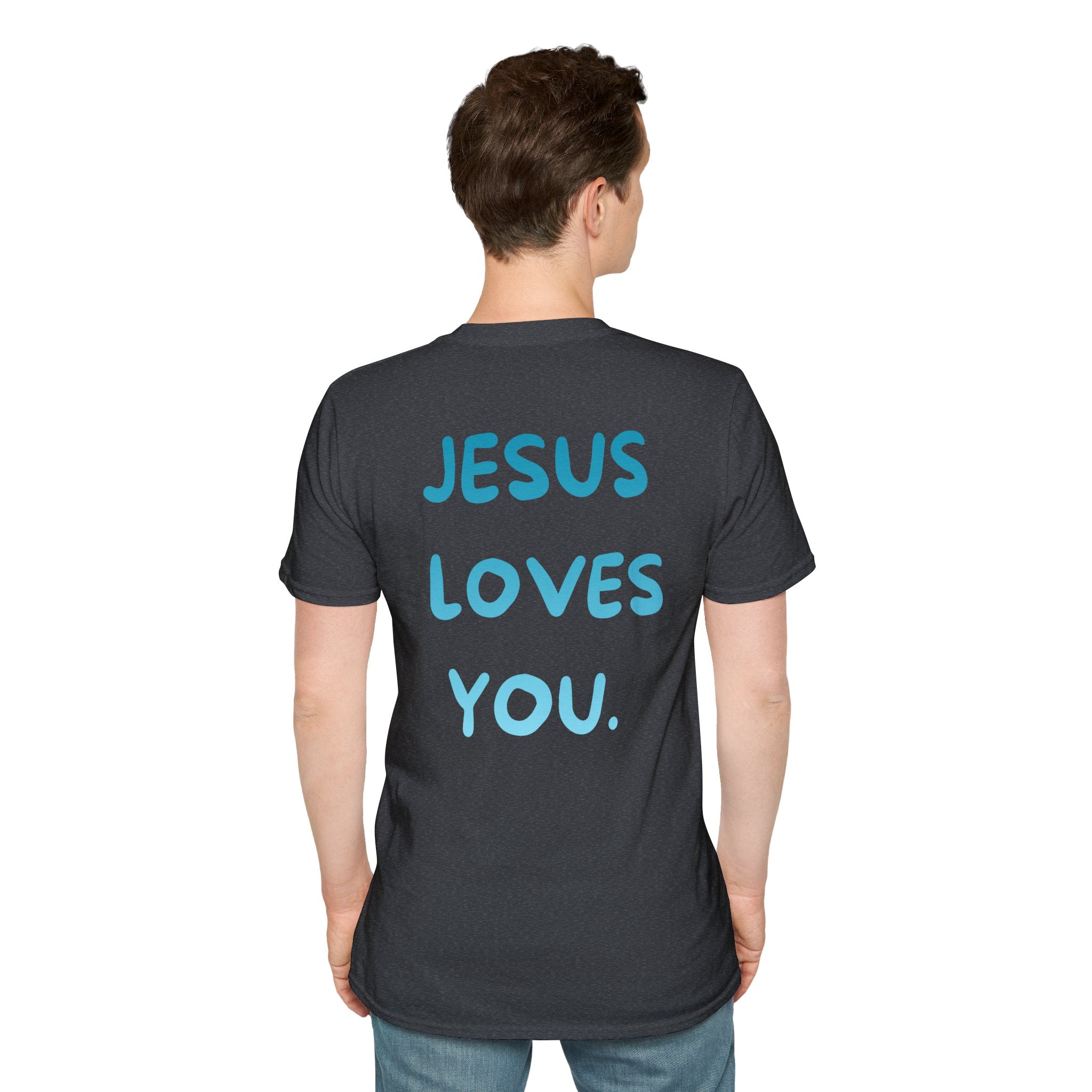 JESUS LOVES YOU Graphic Tee (Blue)