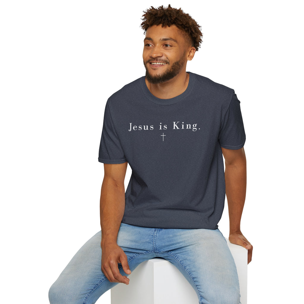 "Jesus is King" minimalist Christian T-shirt