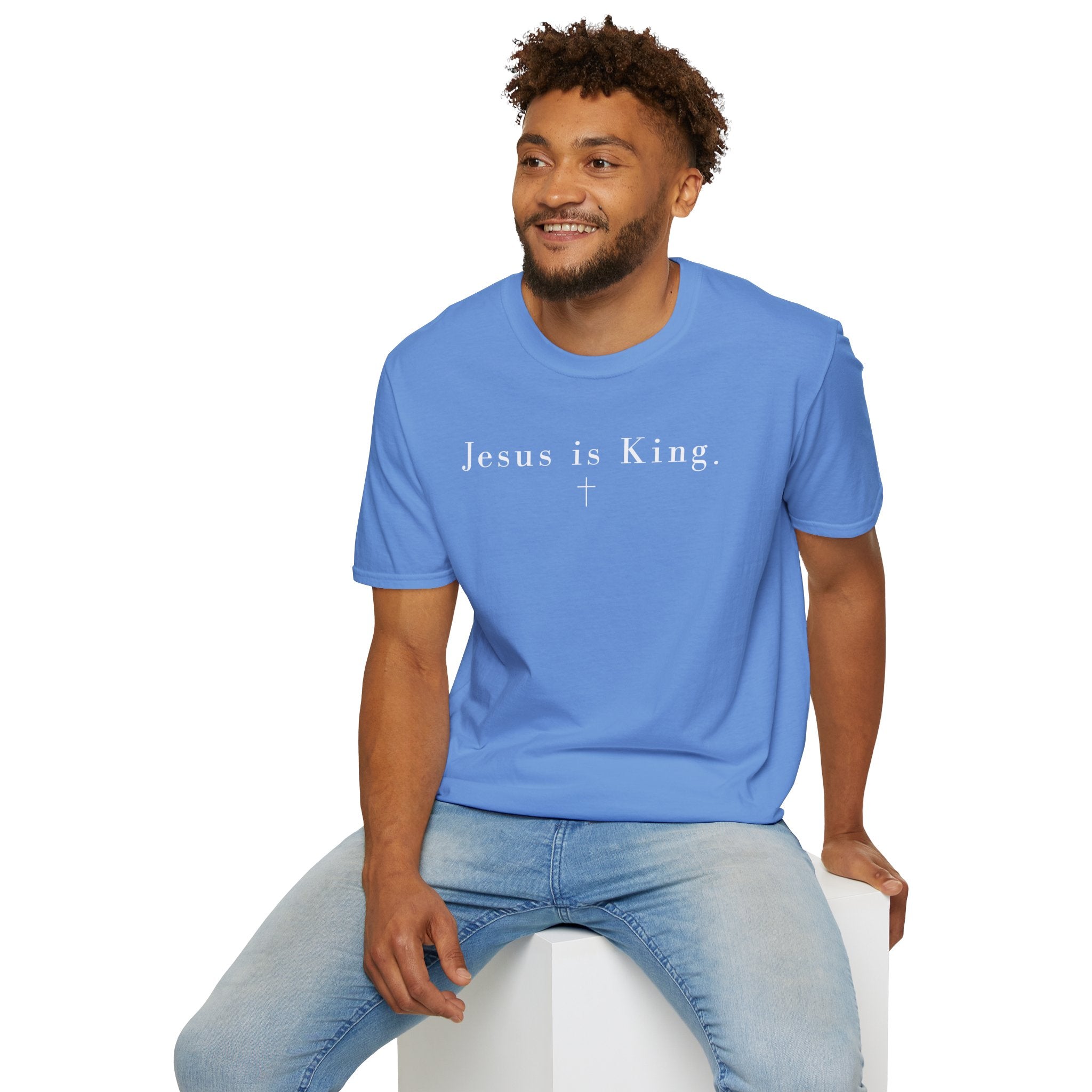 "Jesus is King" minimalist Christian T-shirt