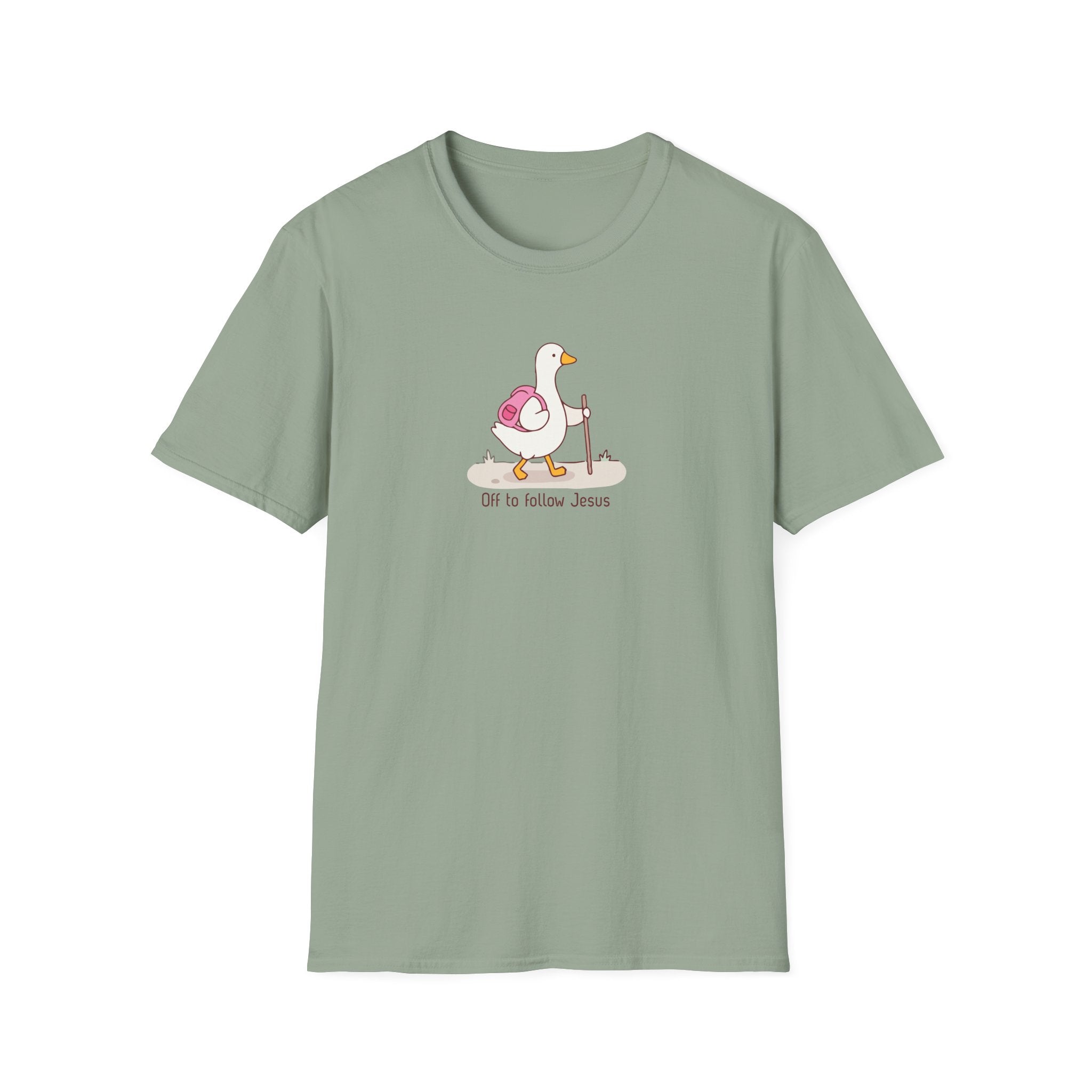 Off To Follow Jesus Silly Goose Tee