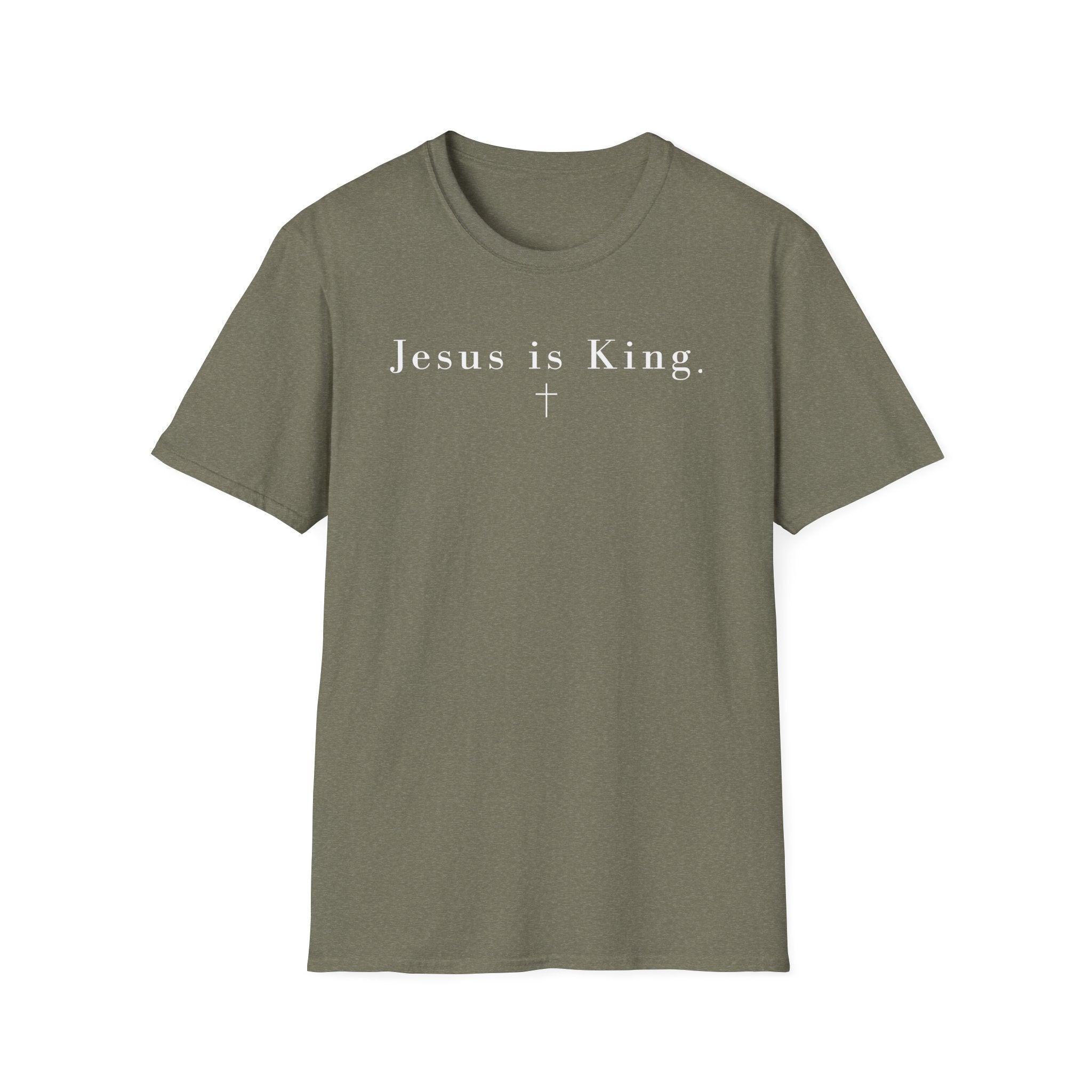 "Jesus is King" minimalist Christian T-shirt
