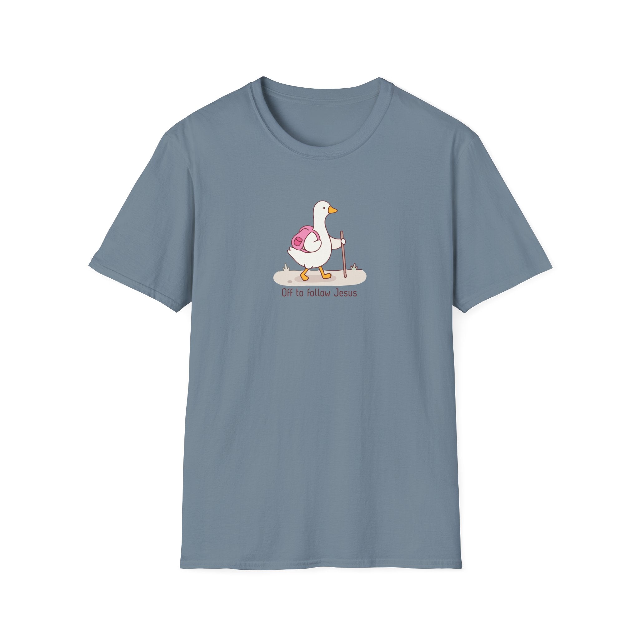 Off To Follow Jesus Silly Goose Tee