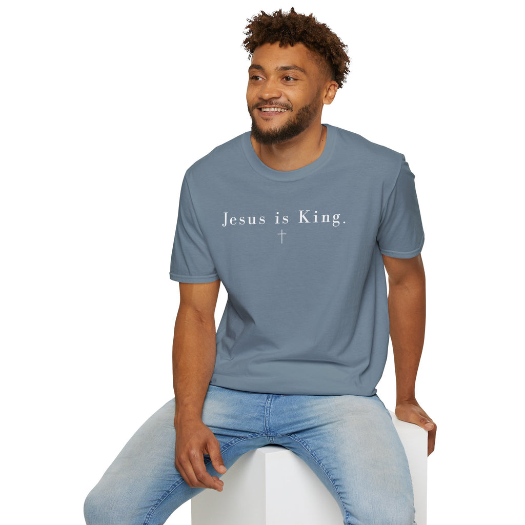 "Jesus is King" minimalist Christian T-shirt