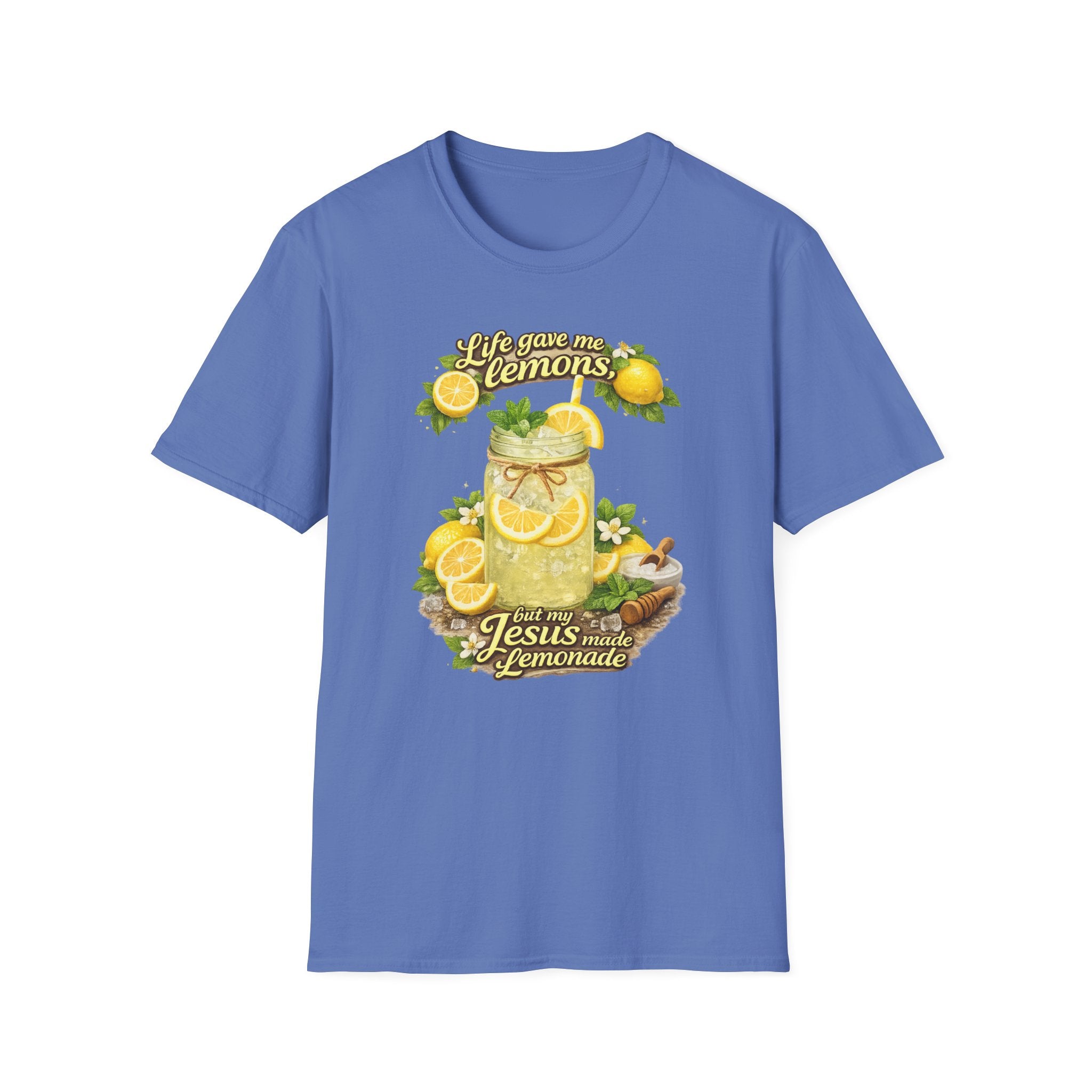 Life gave me lemons, but Jesus made lemonade Christian grapgic tee