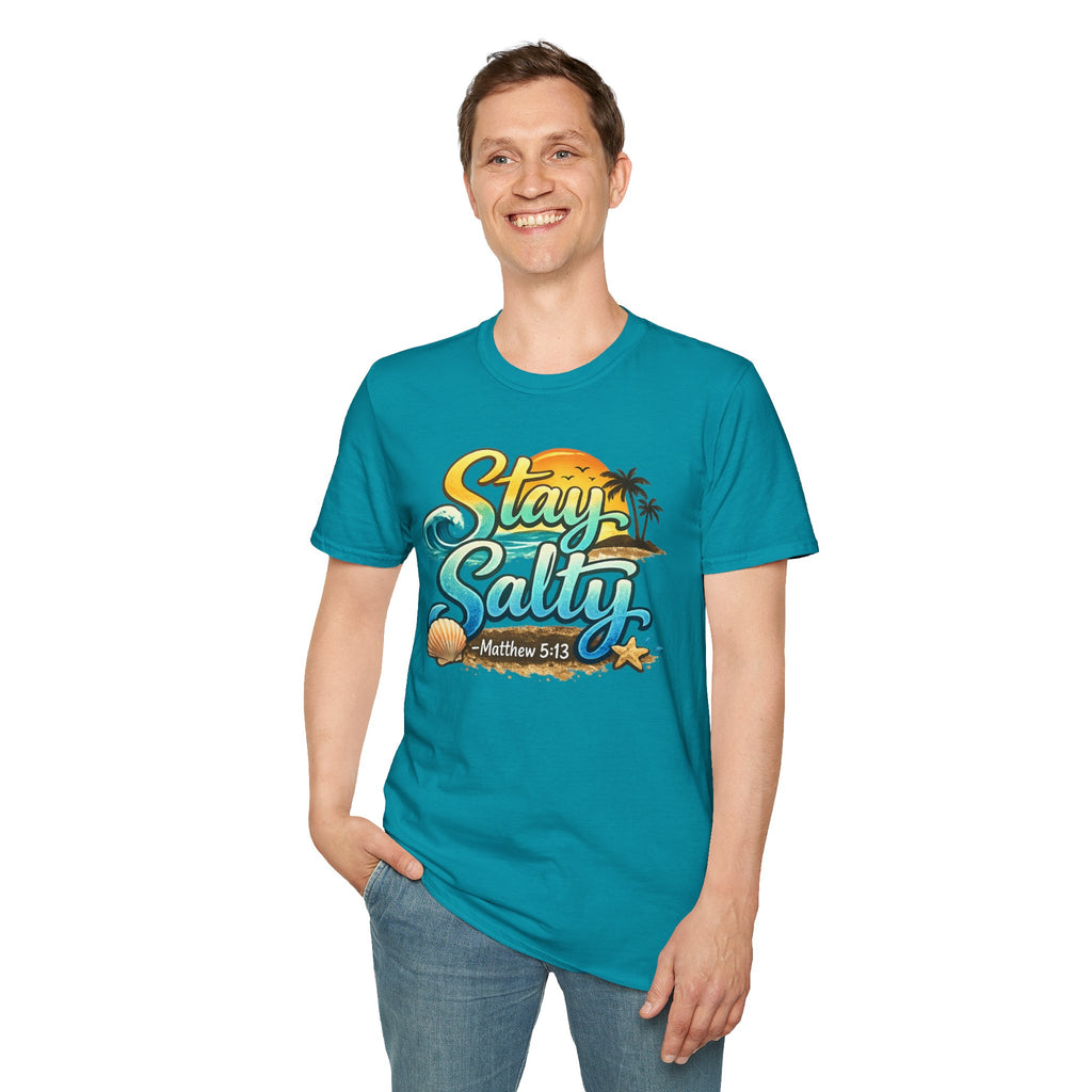 “Stay Salty” Beach Graphic T-Shirt – Matthew 5:13