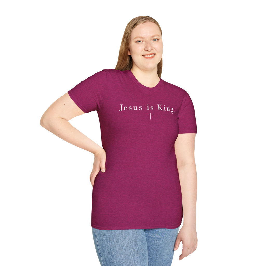 "Jesus is King" minimalist Christian T-shirt