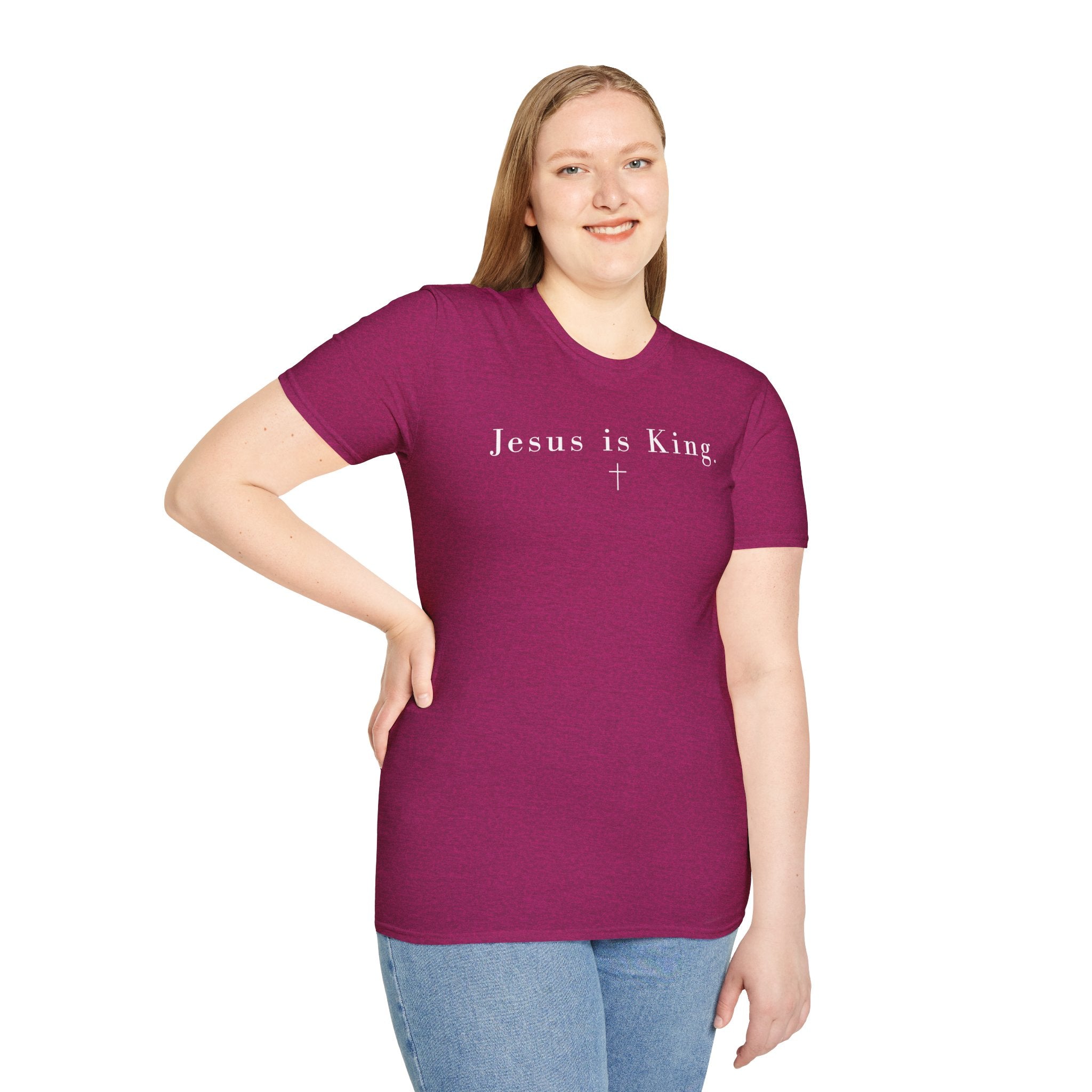 "Jesus is King" minimalist Christian T-shirt