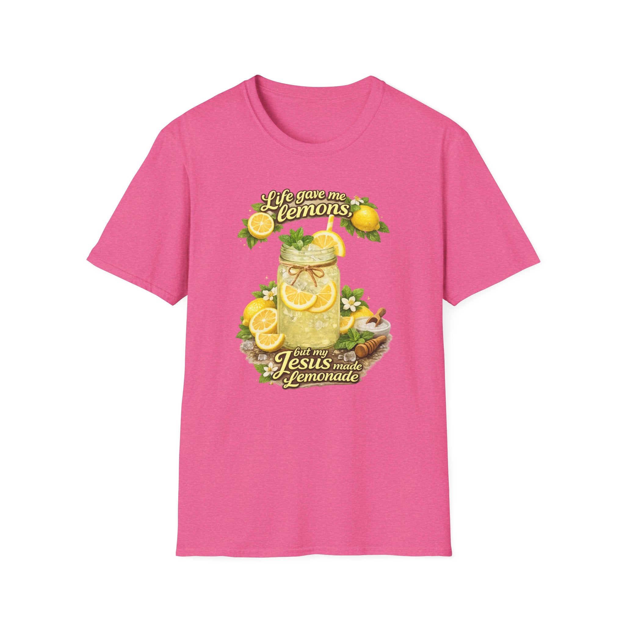 Life gave me lemons, but Jesus made lemonade Christian grapgic tee